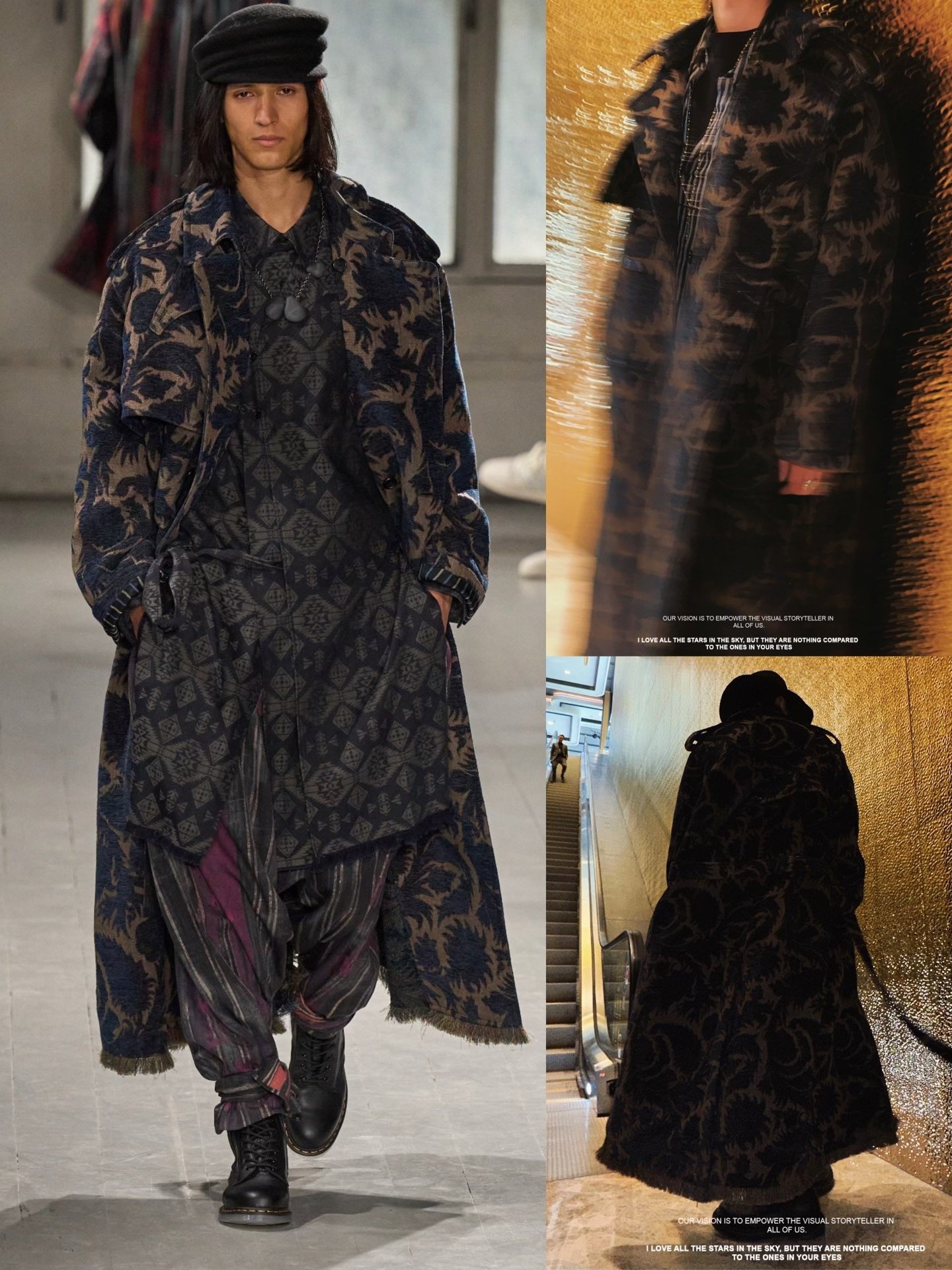 Yohji Yamamoto 23AW Ink-Dye Coat