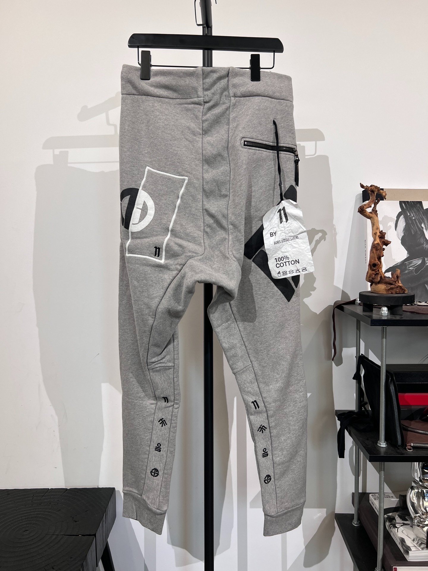 Boris Bidjan Saberi 11by bbs P13 Gray Sweatpants — front