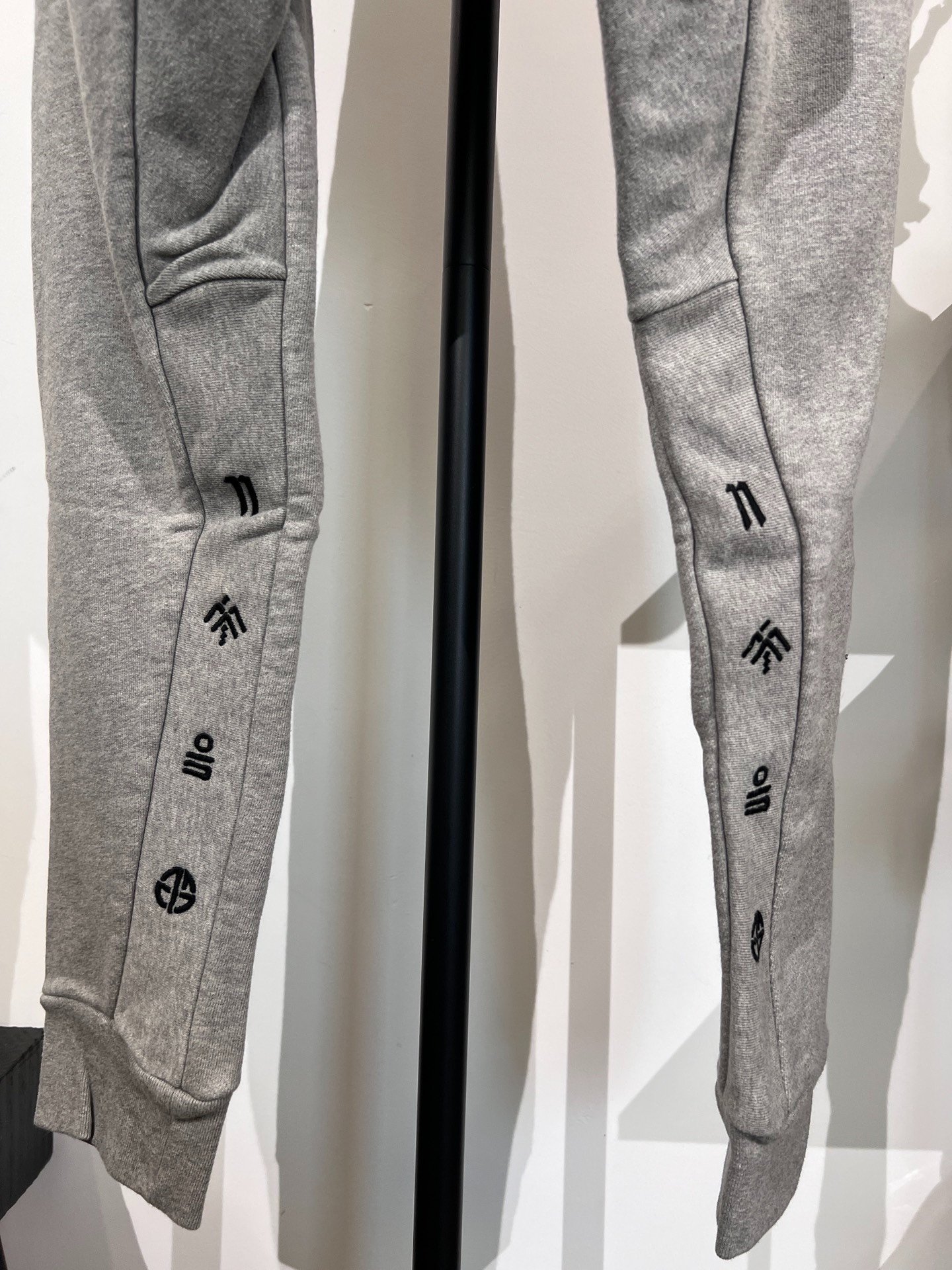 Boris Bidjan Saberi 11by bbs P13 Gray Sweatpants — label