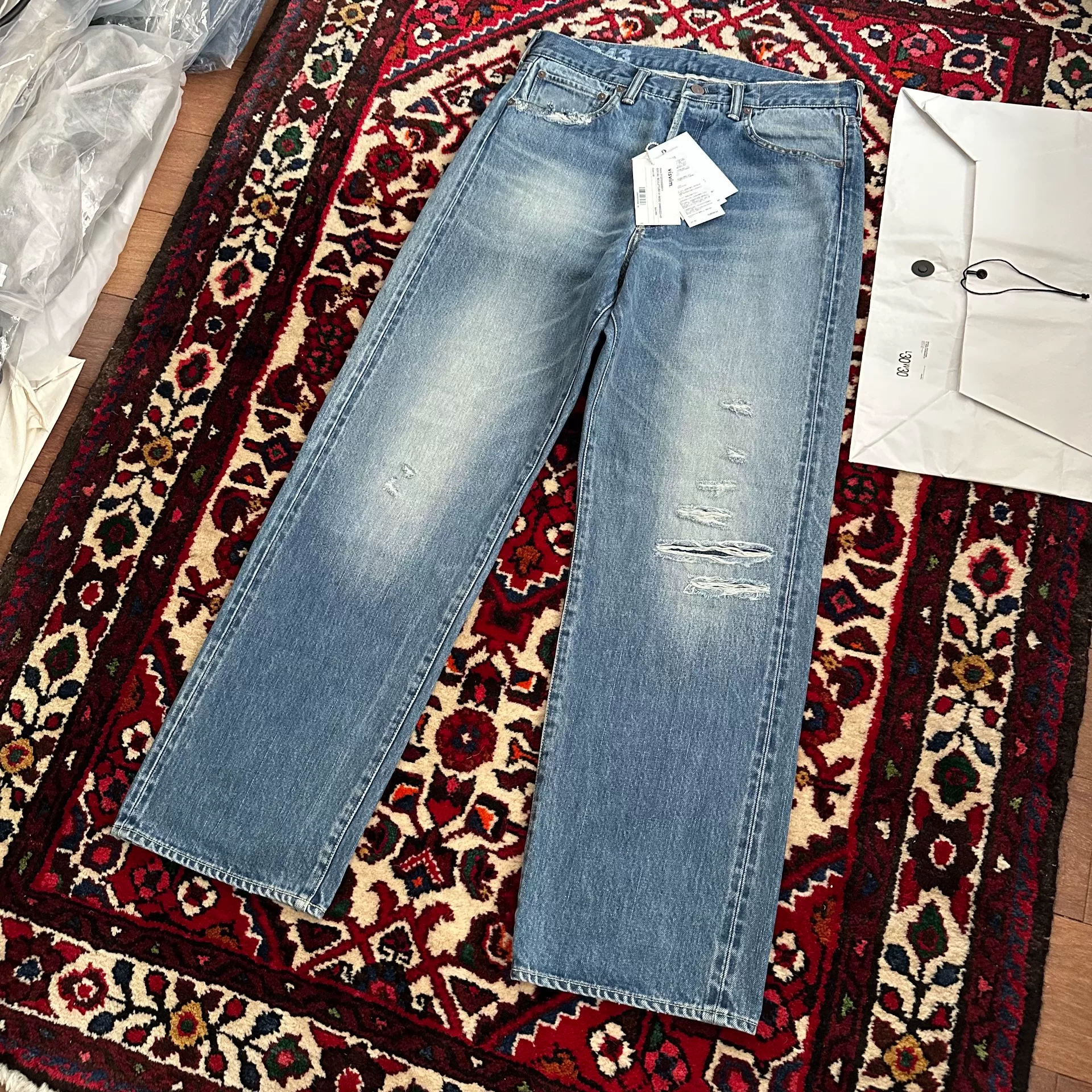 VISVIM 25ss 01 Wide D43 Jeans W30L30 — detail