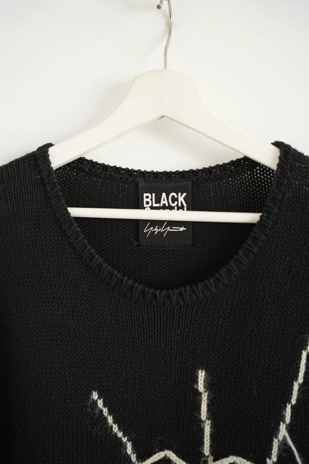 Yohji Yamamoto 2018 AW Spiderweb Sweater — back