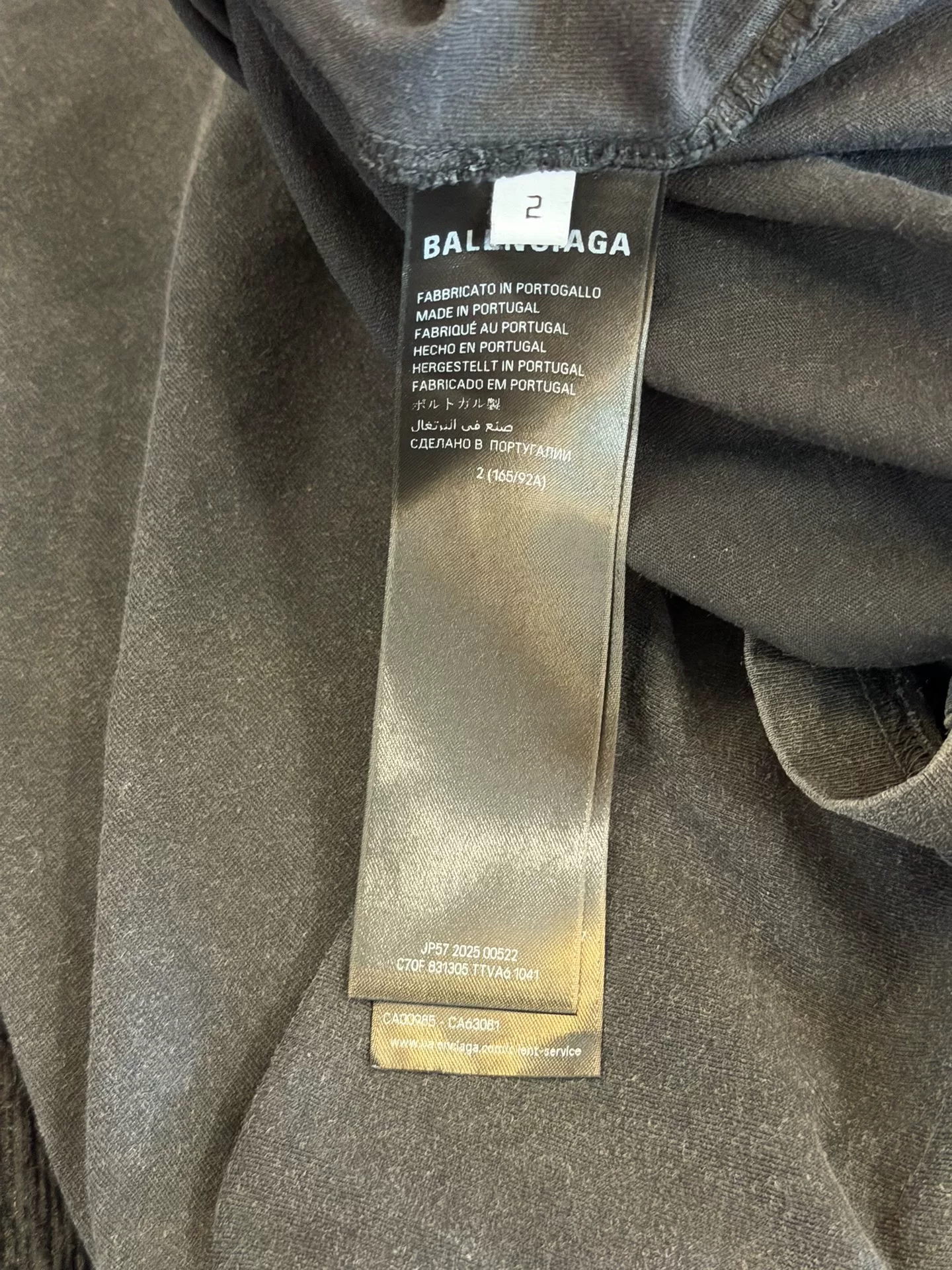 Balenciaga x PUMA Short-Sleeve T-Shirt — label
