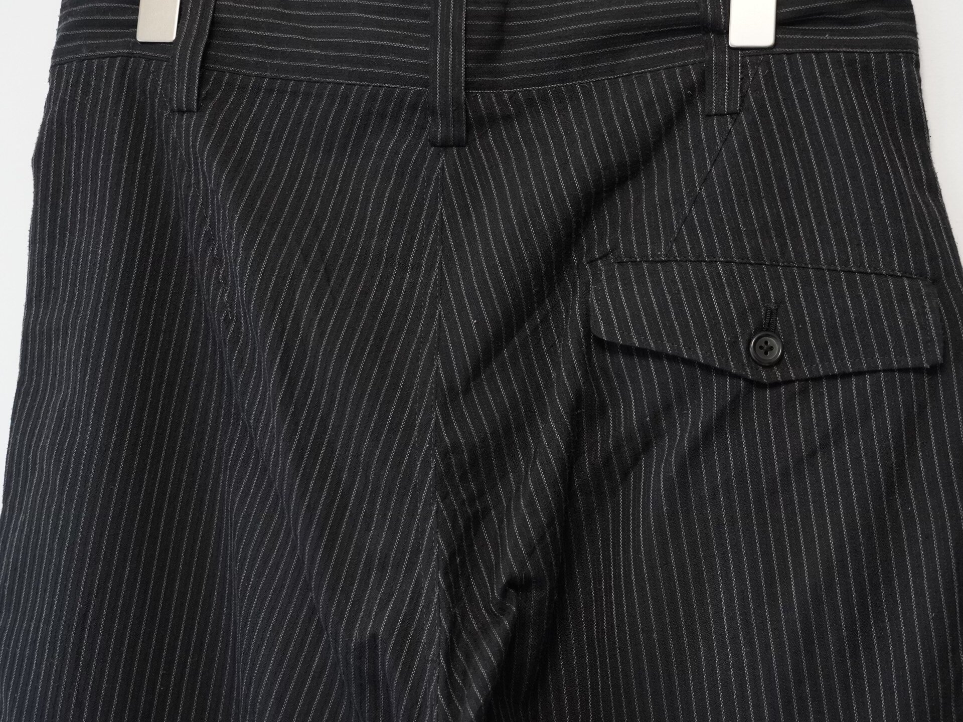 Yohji Yamamoto 96SS Striped Wide-Leg Pants — label