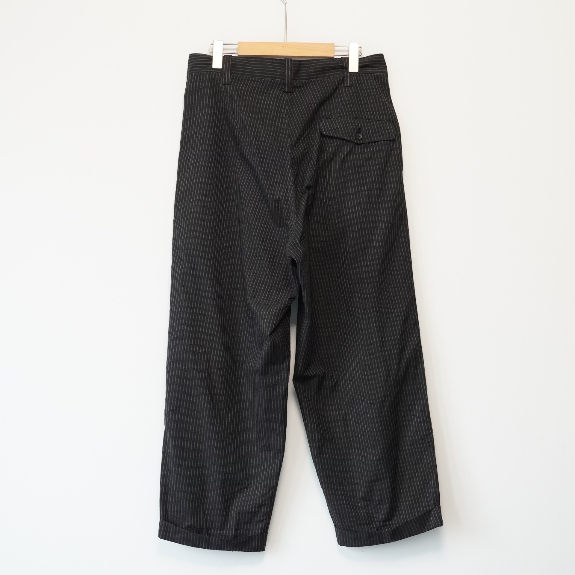 Yohji Yamamoto 96SS Striped Wide-Leg Pants — front