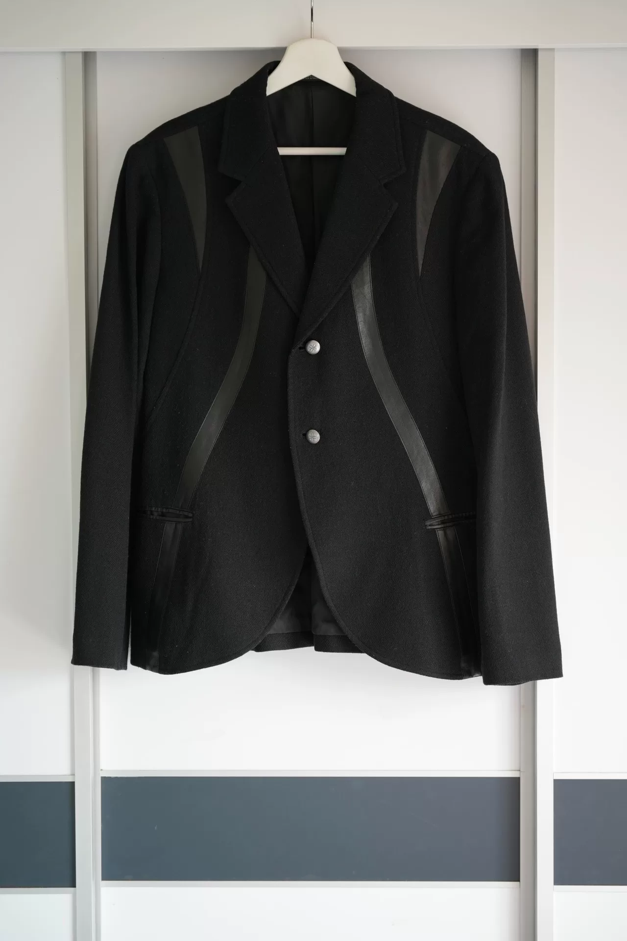 Yohji Yamamoto 05AW Leather Panel Blazer
