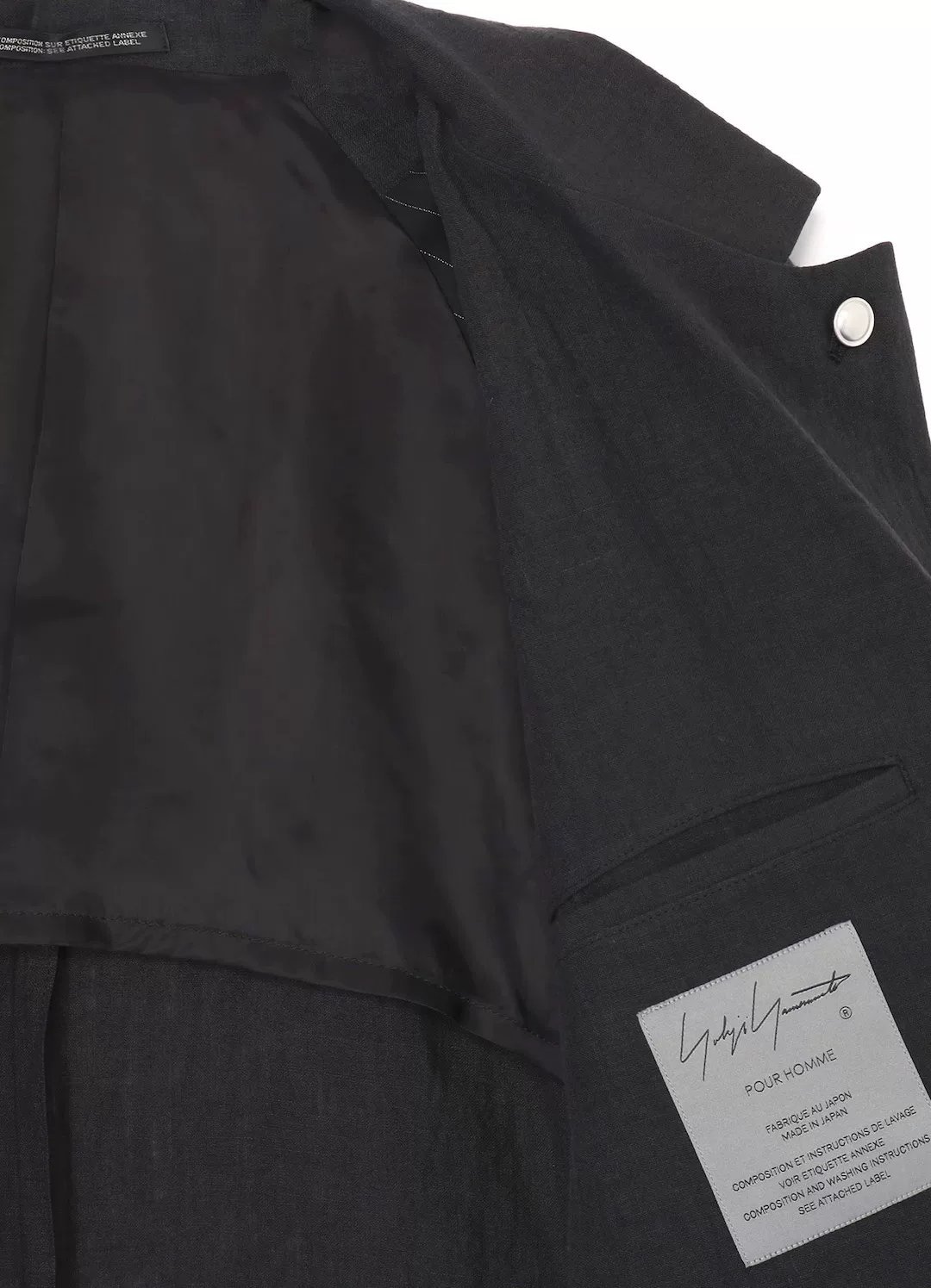 Yohji Yamamoto 24SS Silver Button Runway Jacket — back