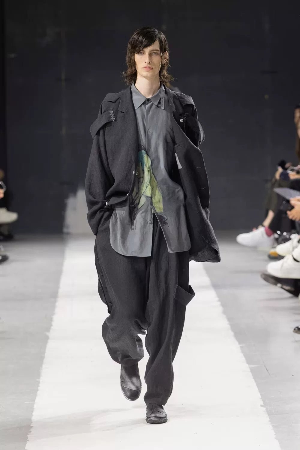Yohji Yamamoto 24SS Silver Button Runway Jacket