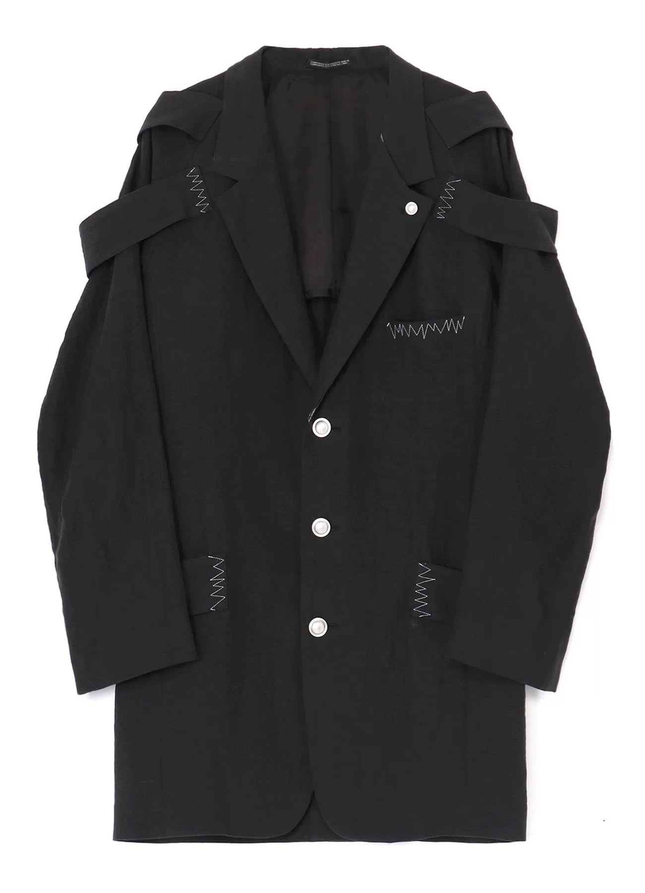Yohji Yamamoto 24SS Silver Button Runway Jacket — front