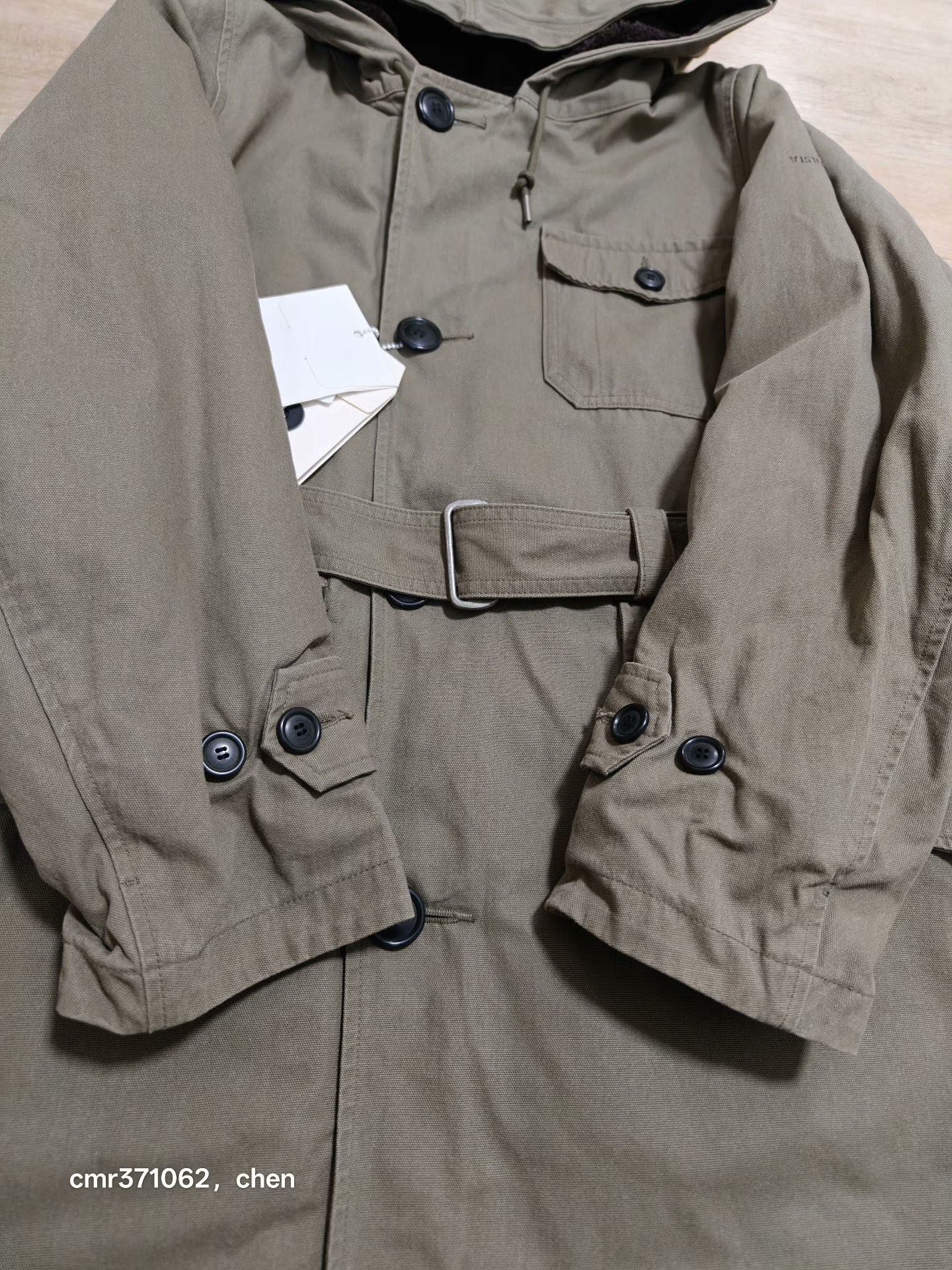 visvim 17AW Admiral Parka Wool/Alpaca — detail