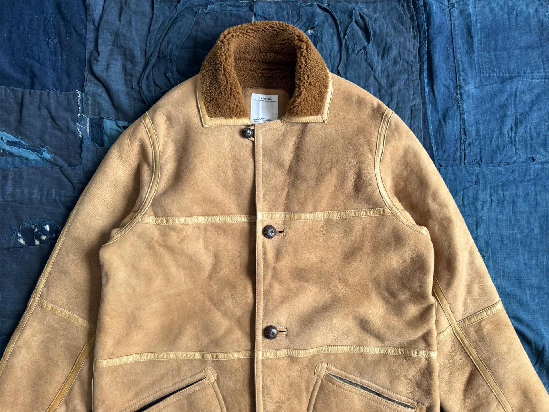 VISVIM 18AW PATTON VEG SHERLING COAT — back