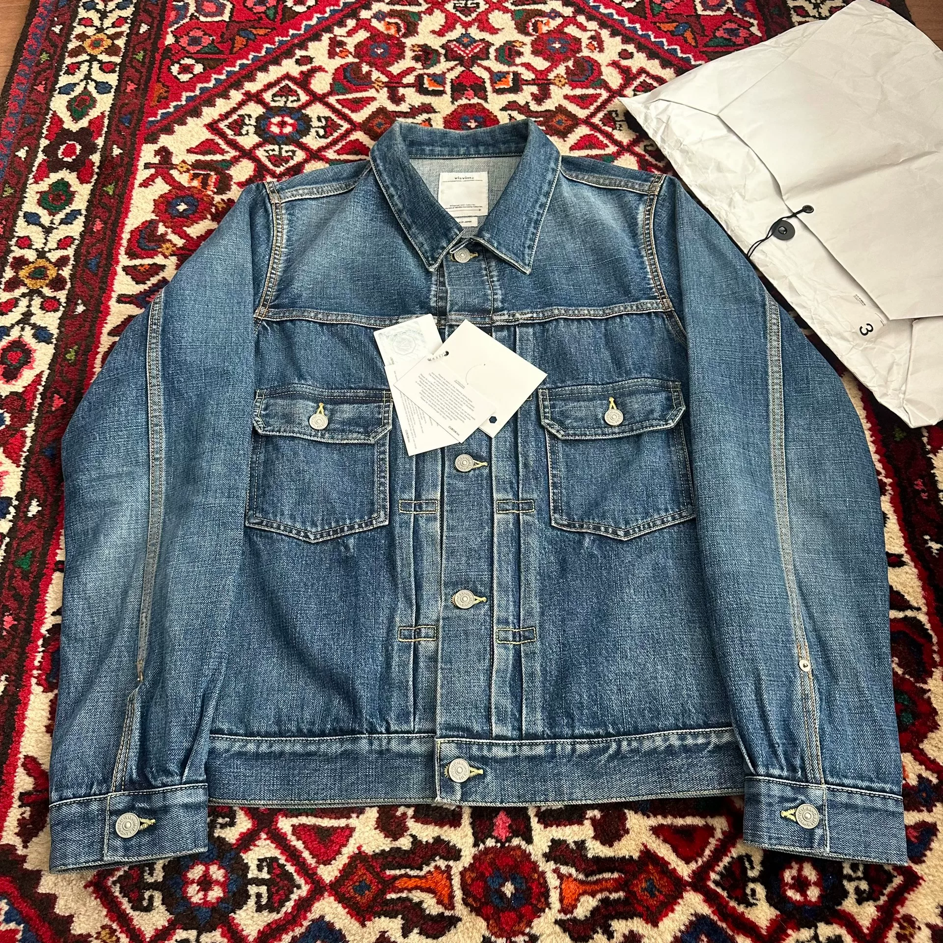 visvim 20AW 101 Denim Jacket — label
