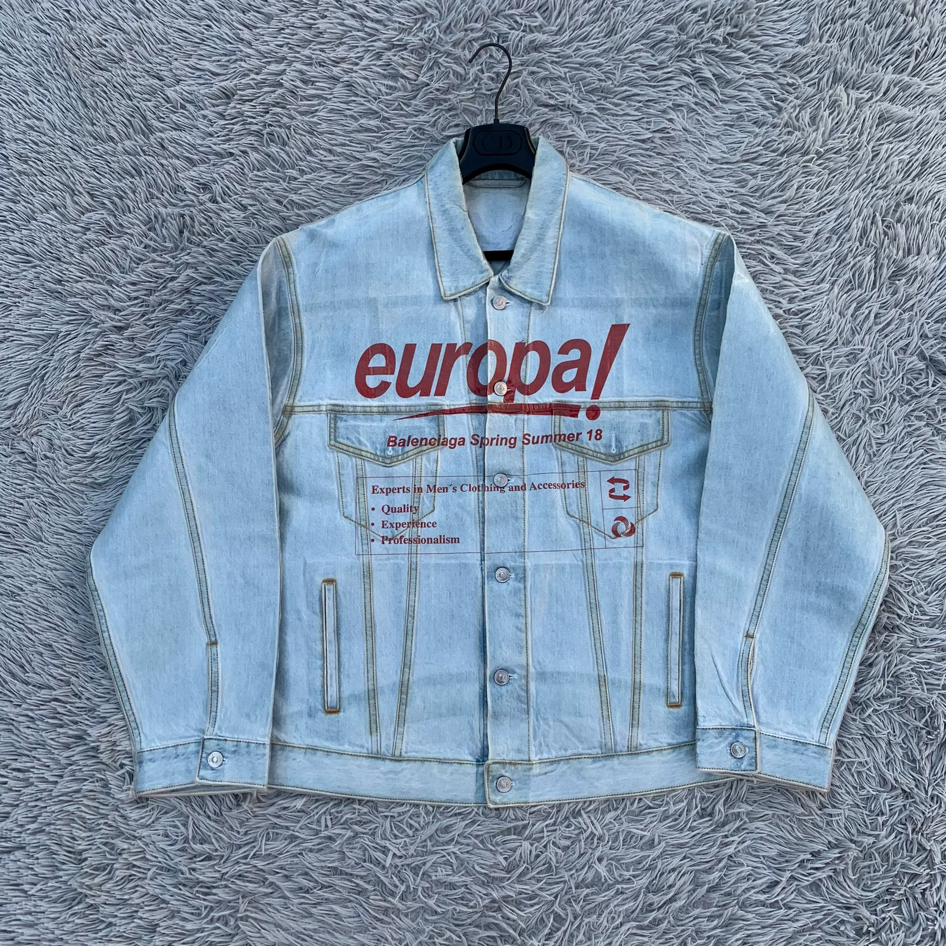 Balenciaga SS18 Oversized Denim Jacket