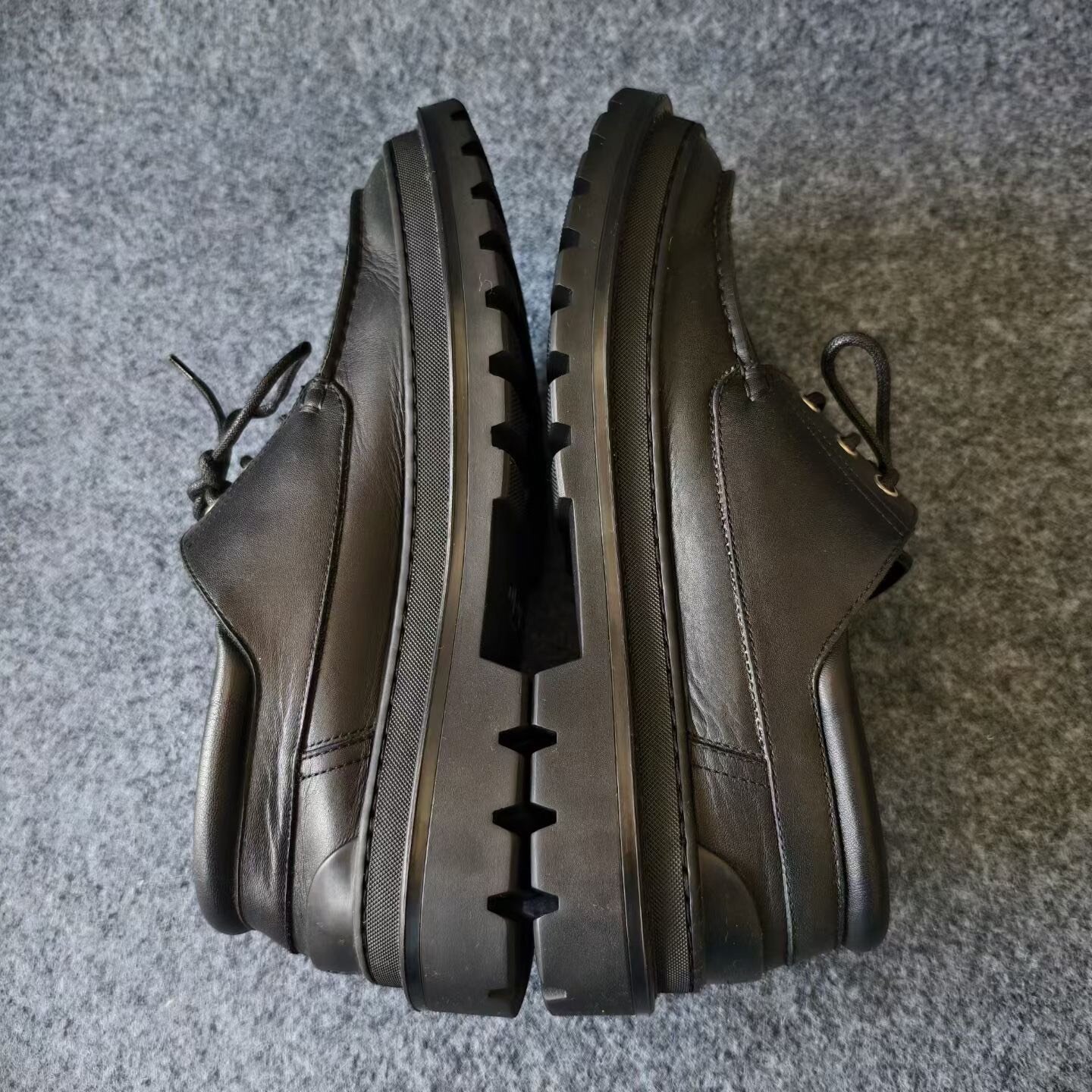 Dior All-Over Logo Monogram Derby Shoes — detail