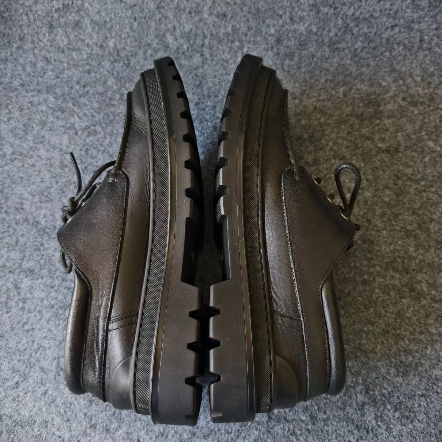 Dior All-Over Logo Monogram Derby Shoes — back