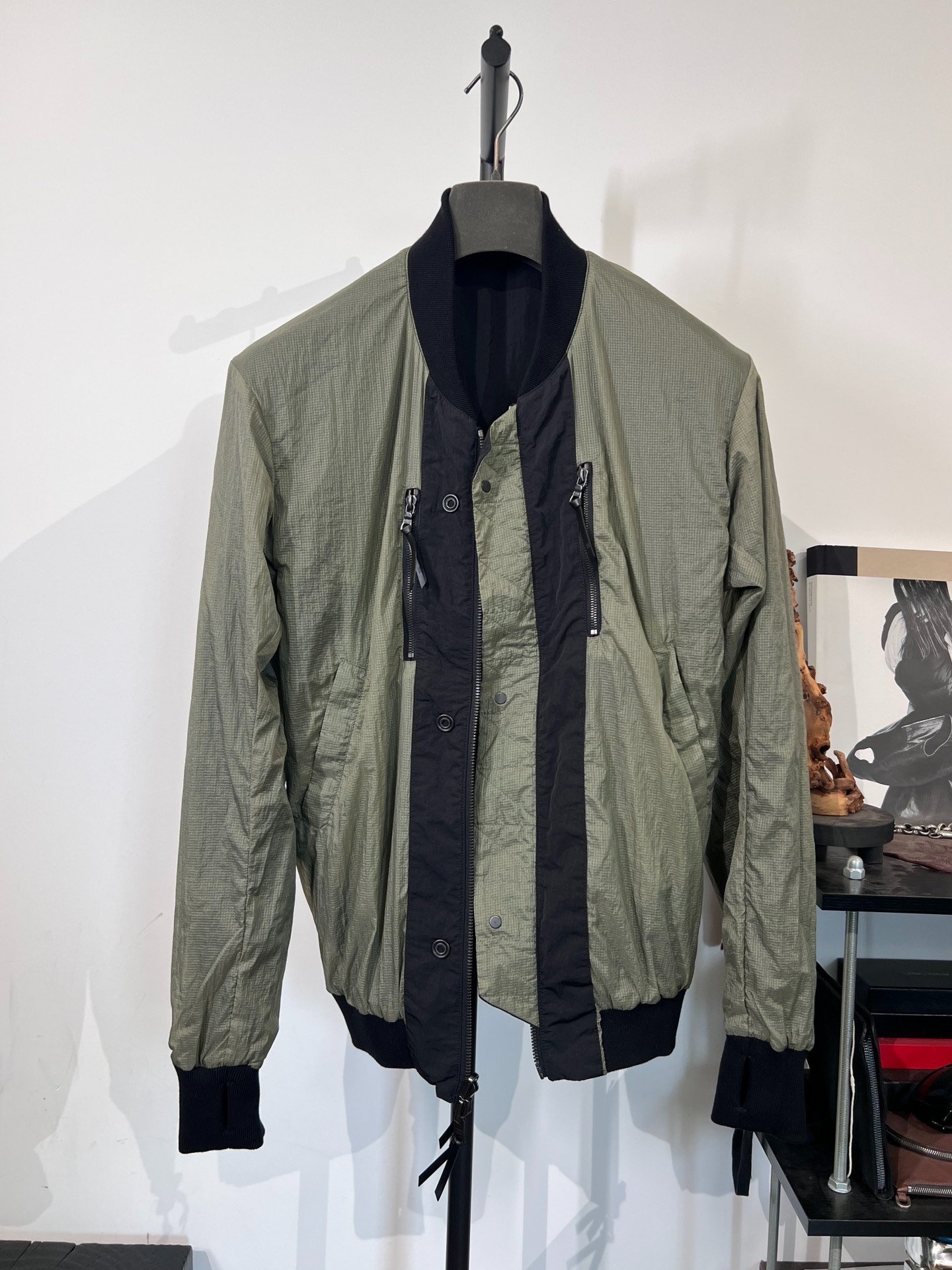 Boris Bidjan Saberi 11by bbs J3 Ma-1 Jacket — detail