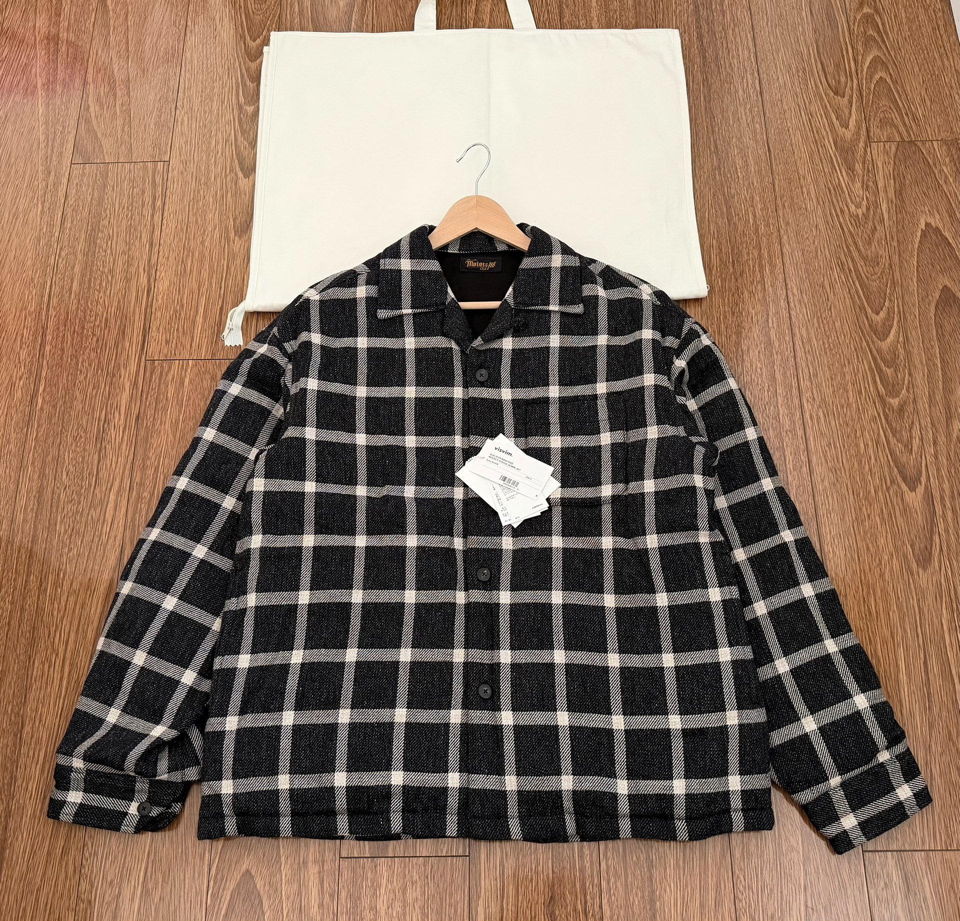 VISVIM 25SS Keesey Check Down Jacket — back