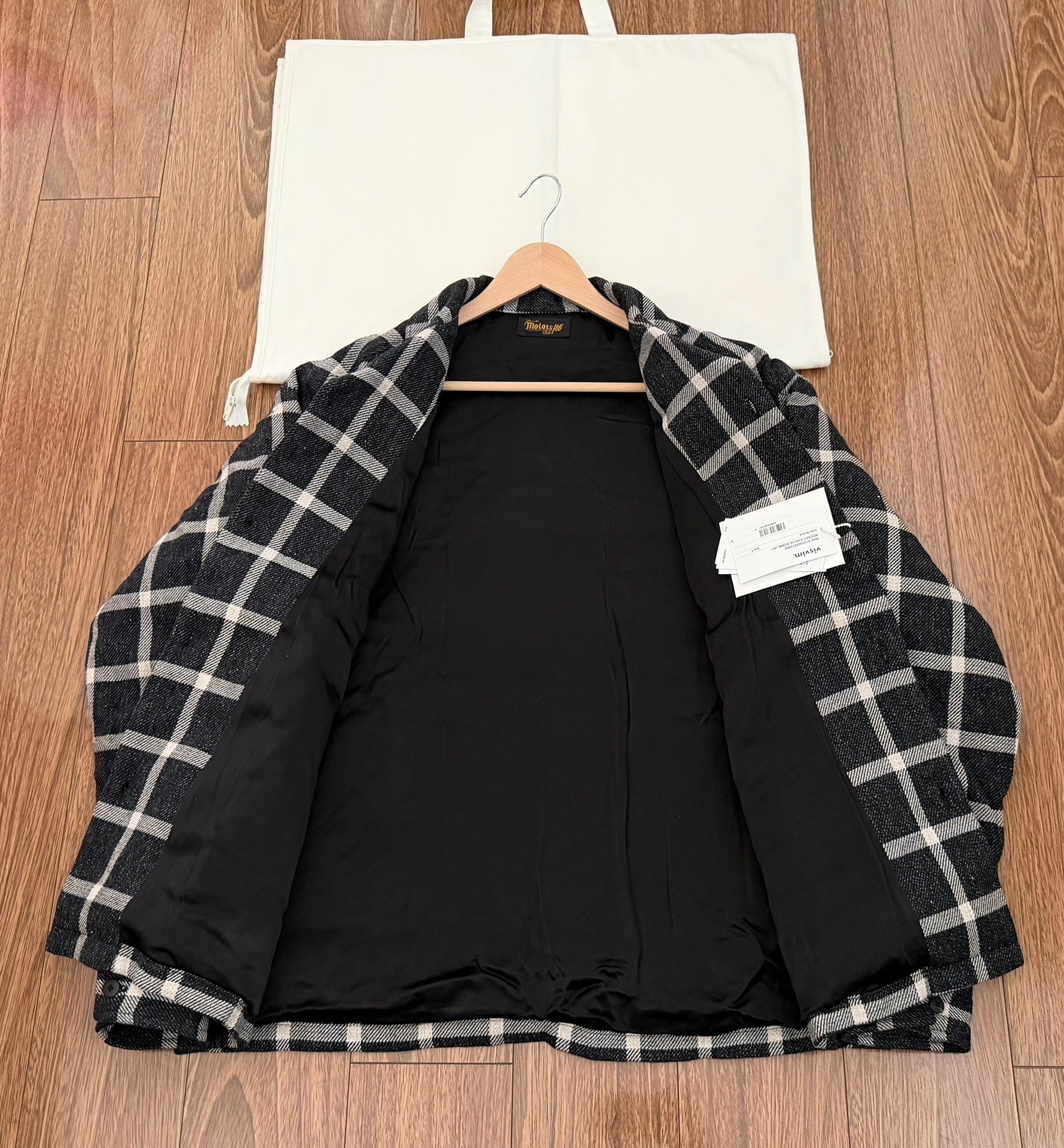 VISVIM 25SS Keesey Check Down Jacket — detail