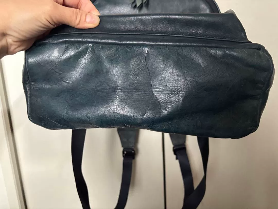 PORTER FRANK Leather Backpack — back