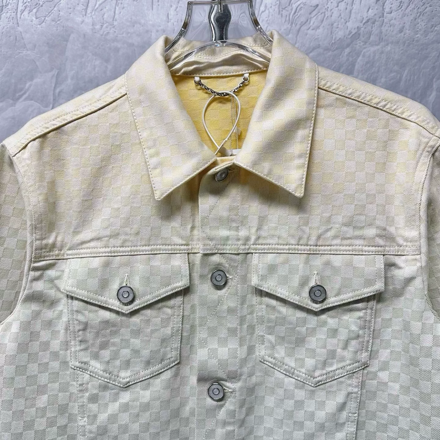 Louis Vuitton FW25 Gradient Damier Denim Jacket — front