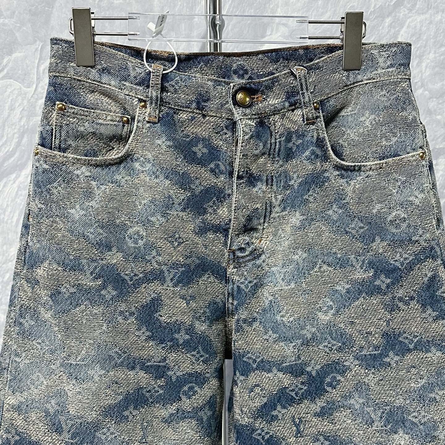 Louis Vuitton SS26 Monogram Skate Denim Pants — detail