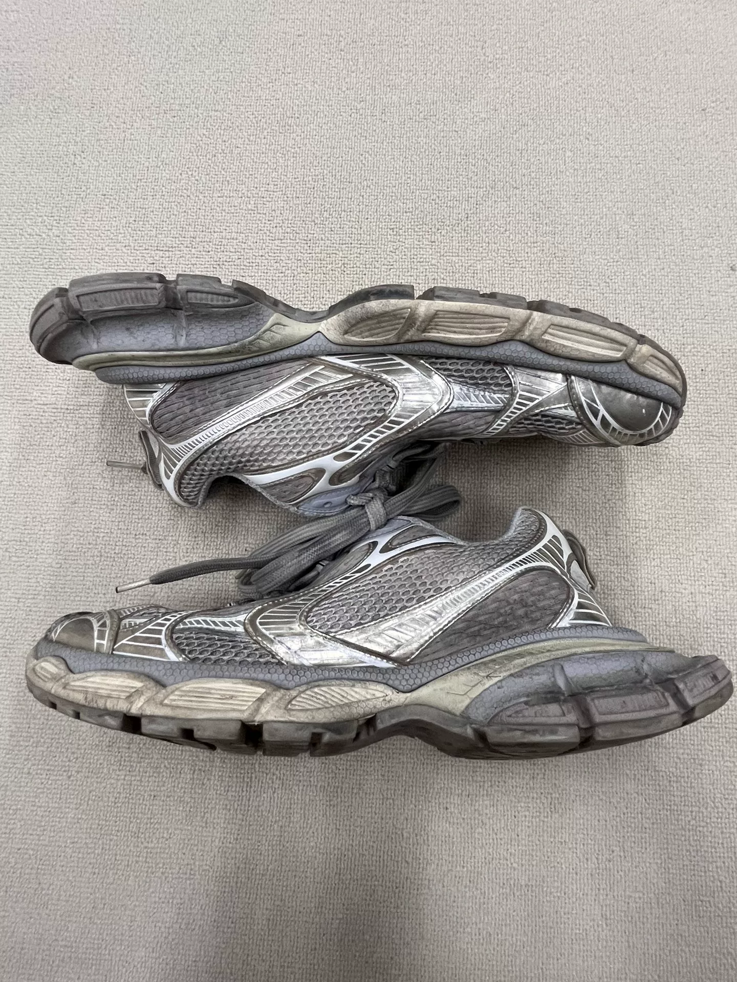 Balenciaga 3XL Gray Silver Sneakers