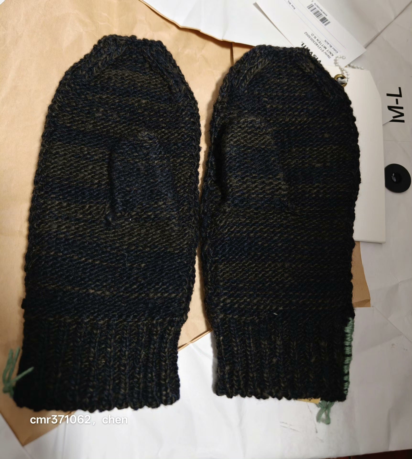 visvim 21AW Spot Knit Mitten N.D