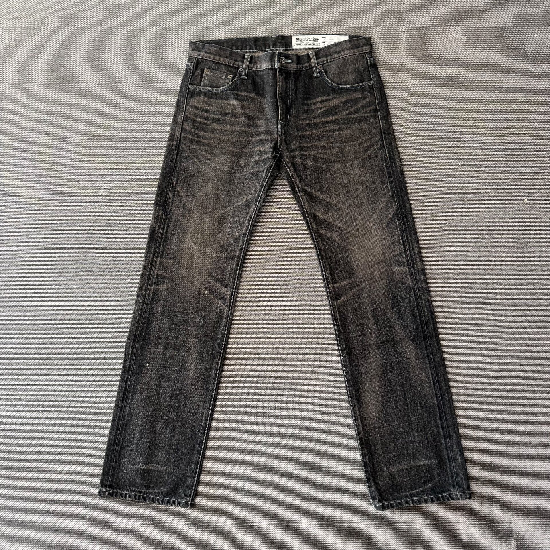 Neighborhood 18ss Basic Washed Jeans — front
