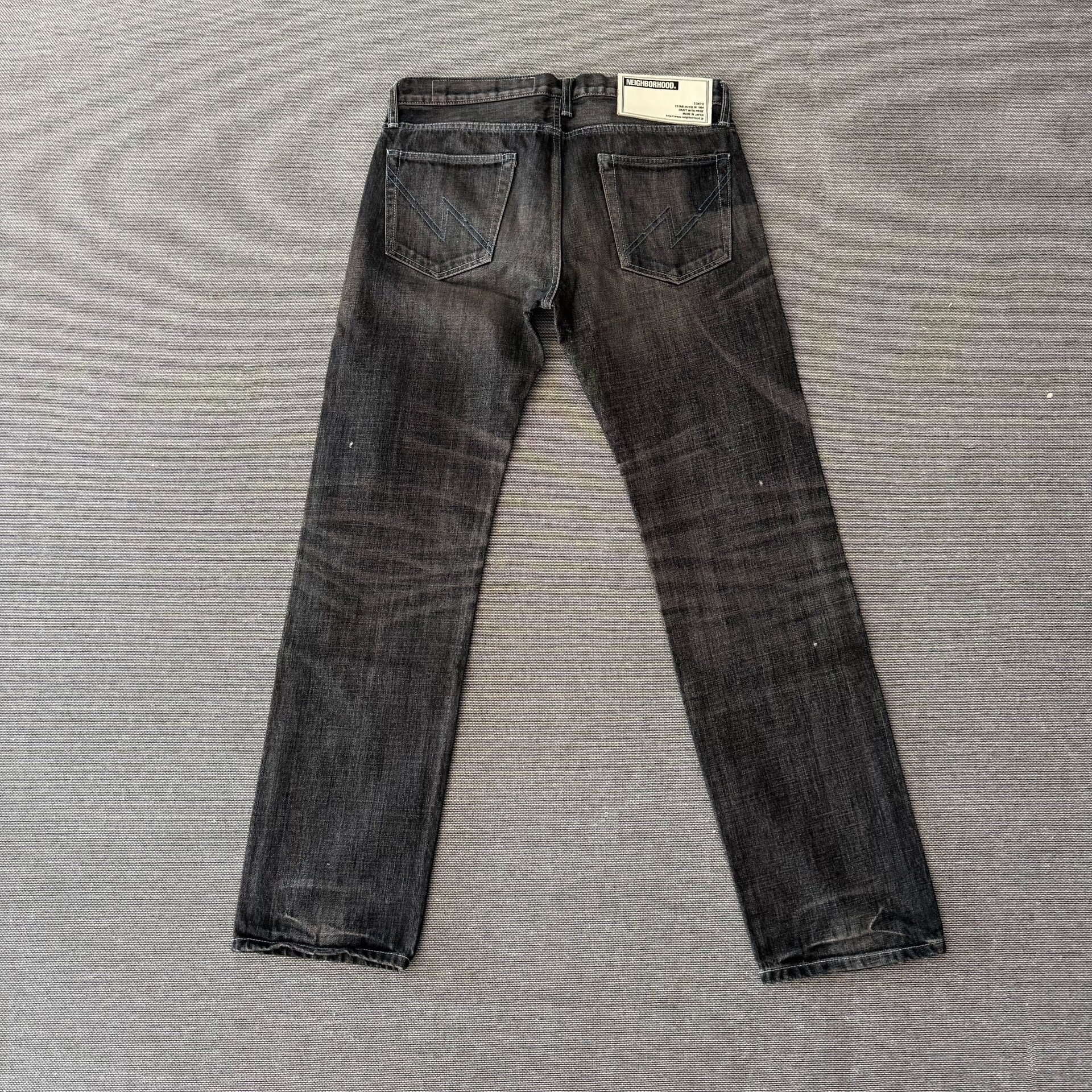 Neighborhood 18ss Basic Washed Jeans — detail