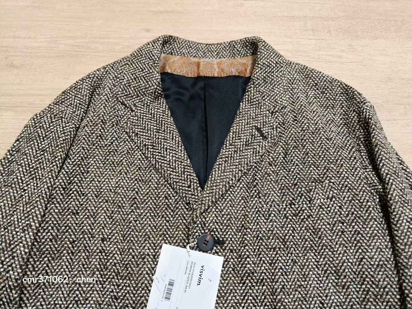 VISVIM 24AW BOWEN BLAZER SILK — detail