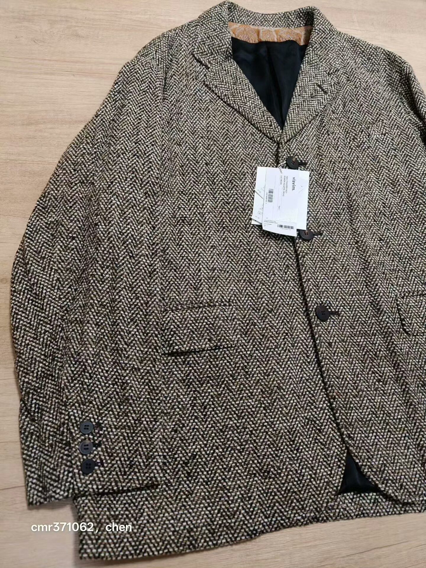VISVIM 24AW BOWEN BLAZER SILK — front
