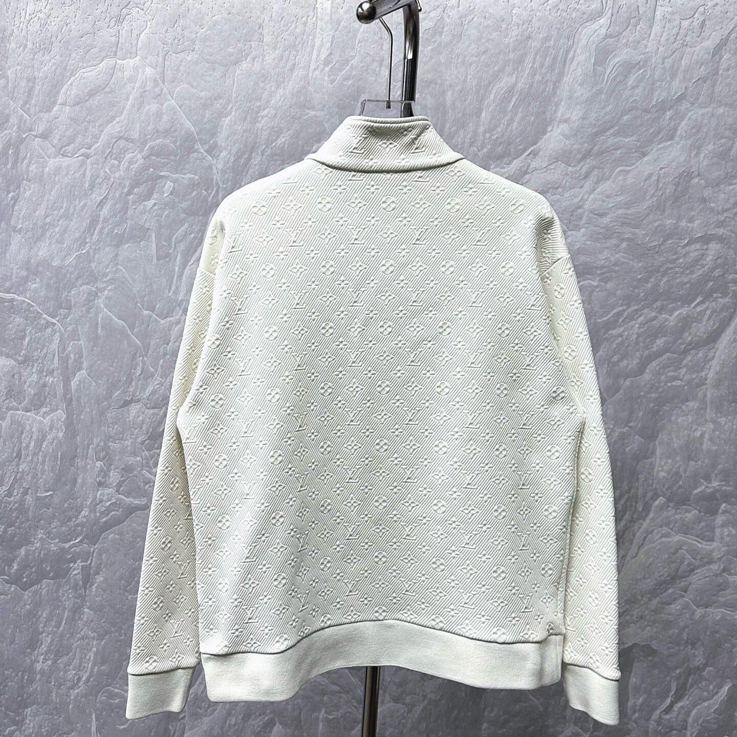 Louis Vuitton Monogram Embossed Zip Jacket — back