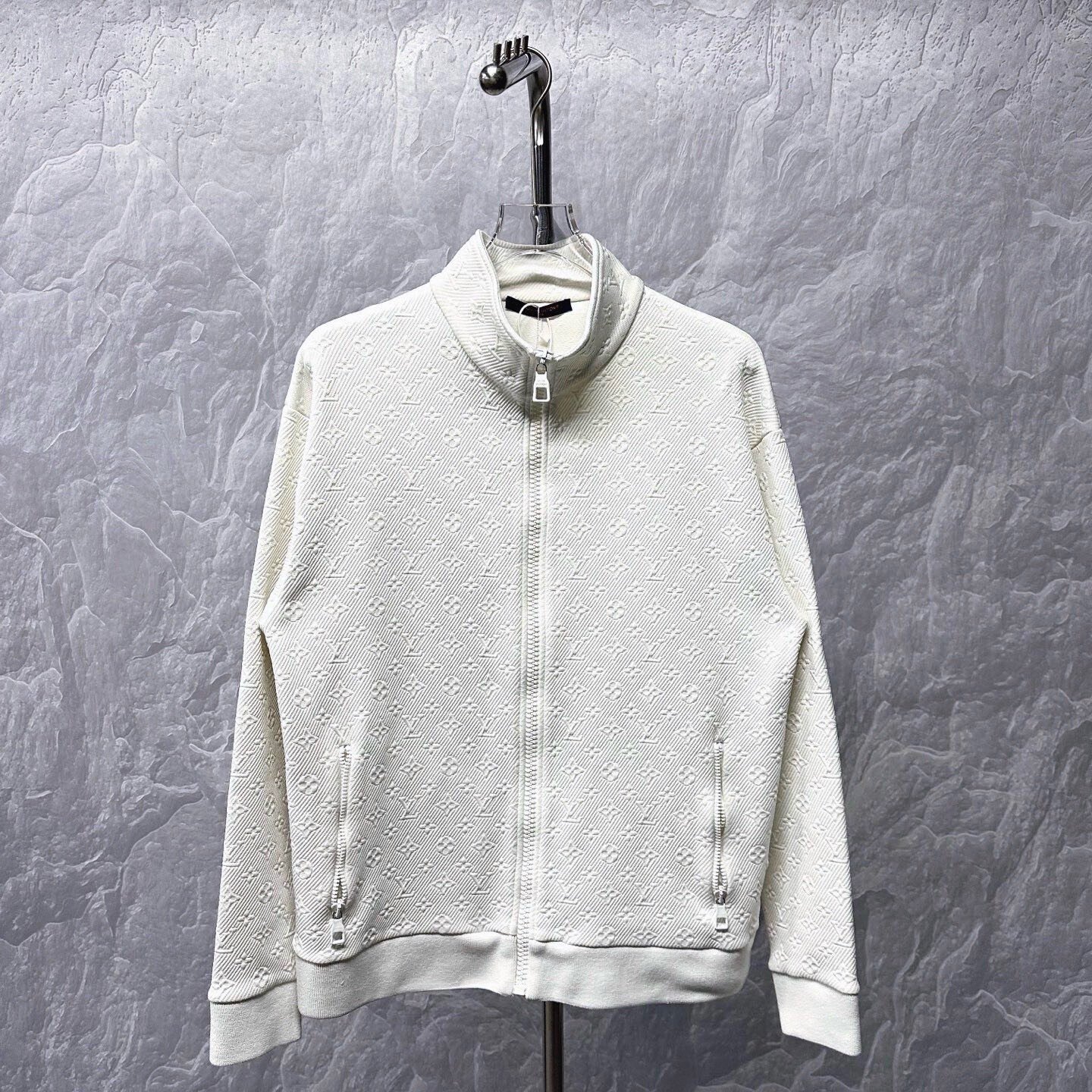 Louis Vuitton Monogram Embossed Zip Jacket