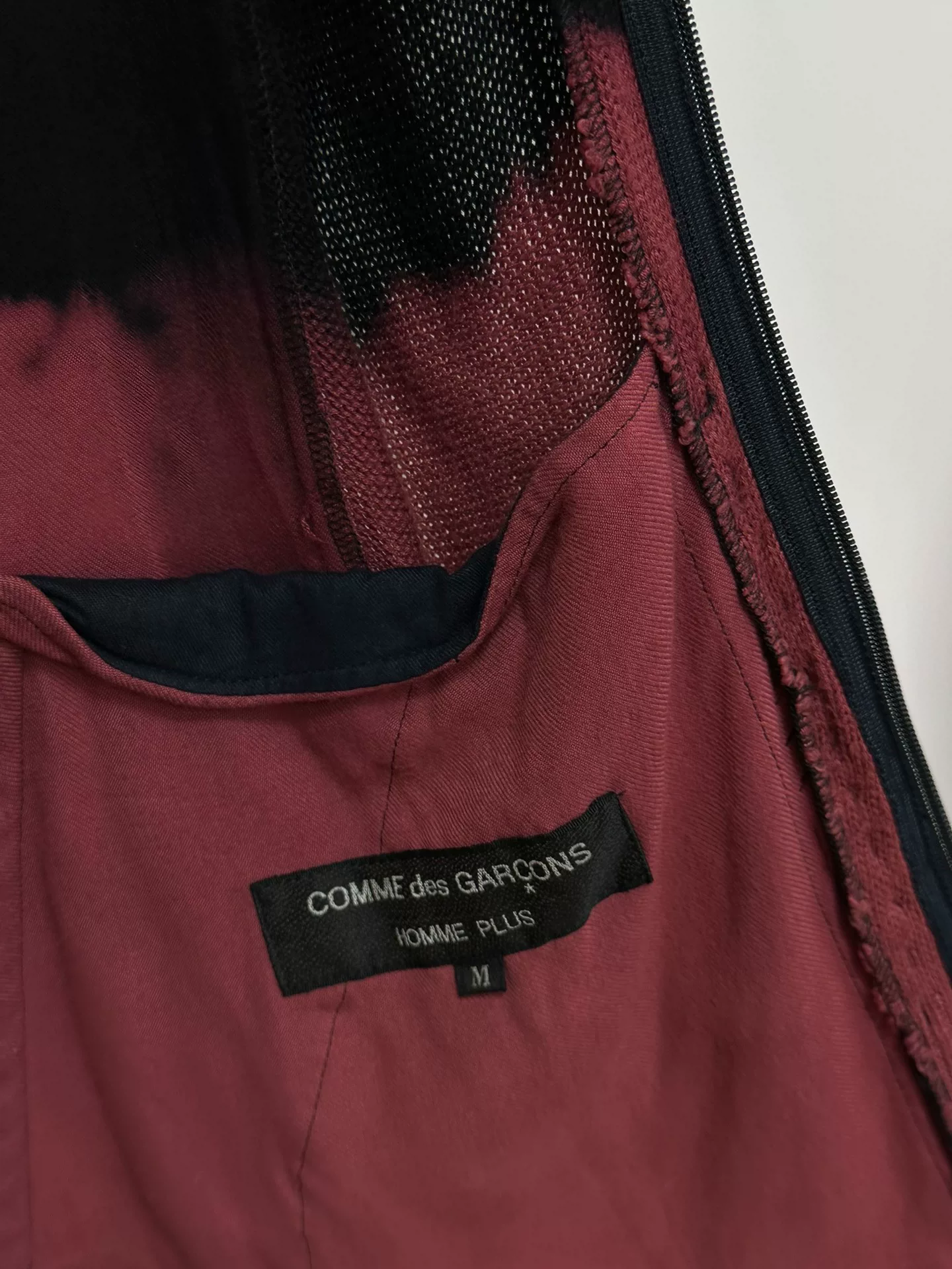 Comme des Garçons Homme Plus 93AW De-coloration Jacket — label