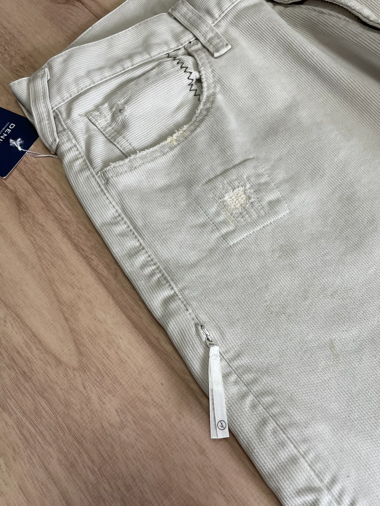 Fragment x Vanquish Corduroy Casual Pants — label