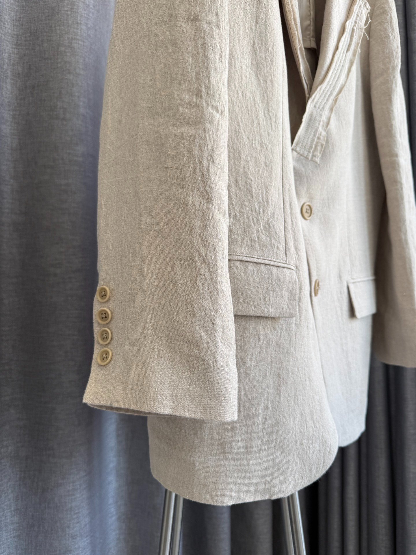 Yohji Yamamoto Y's Men 24SS Linen Blazer — back
