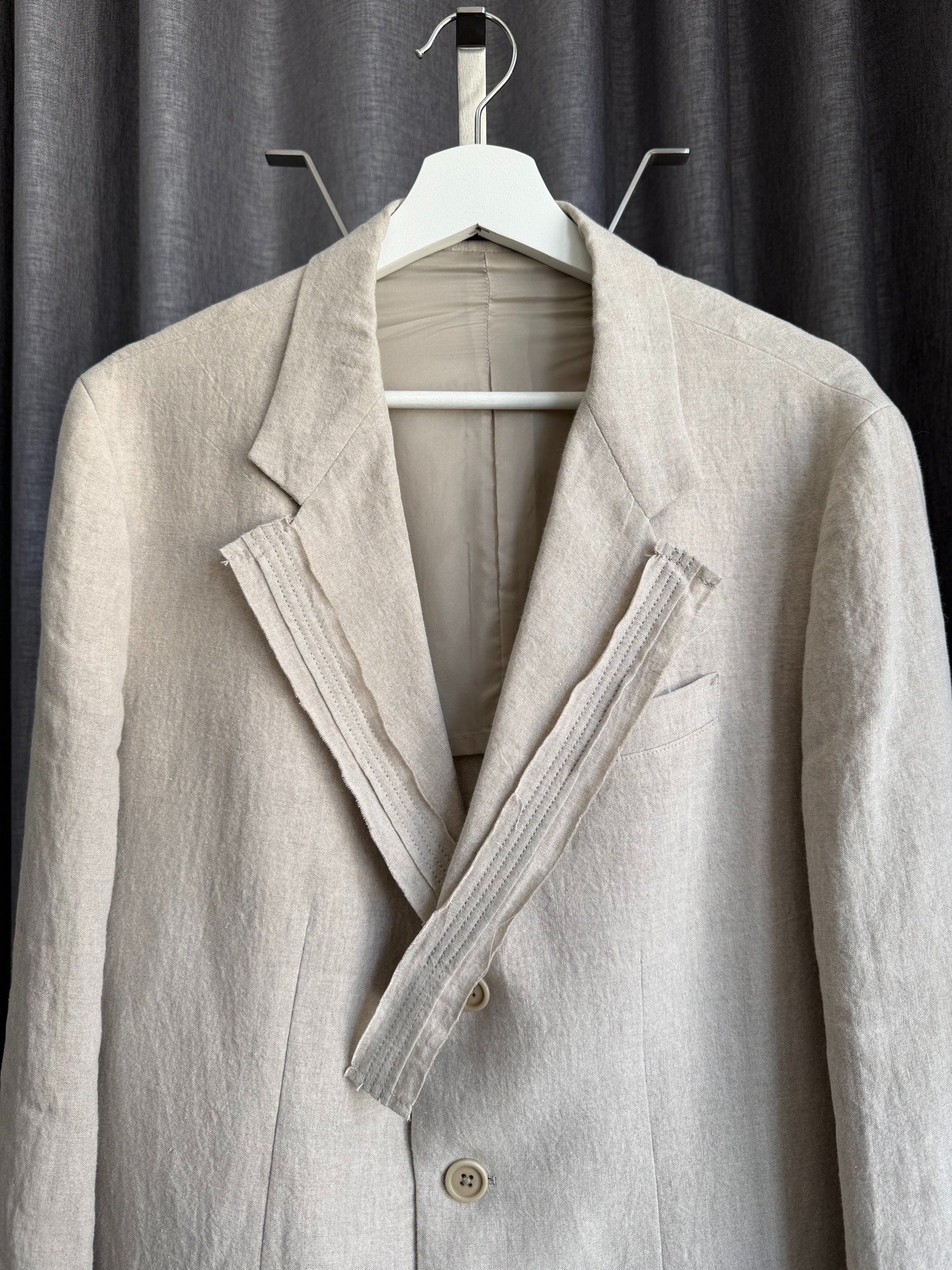 Yohji Yamamoto Y's Men 24SS Linen Blazer — front