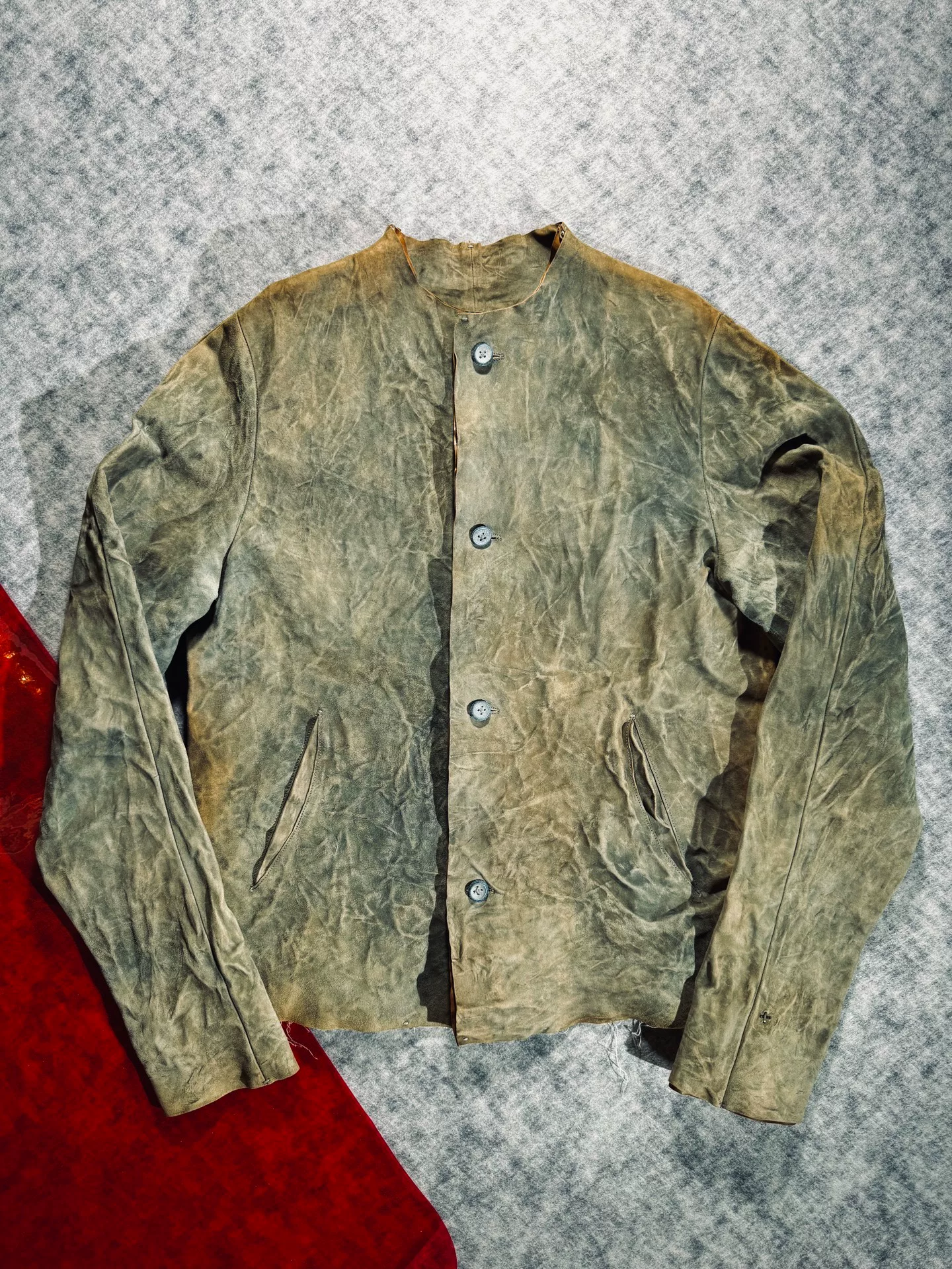 Maurizio Amadei Distressed Leather Jacket
