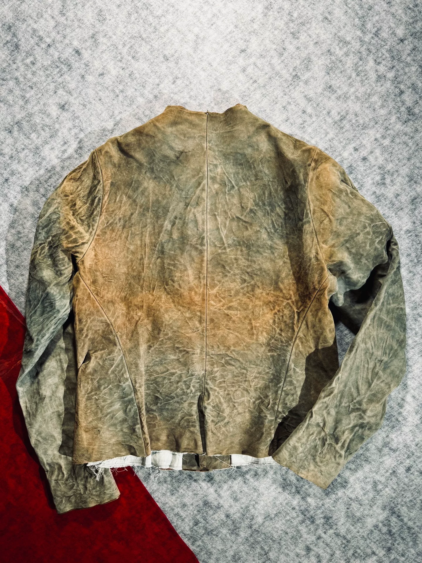 Maurizio Amadei Distressed Leather Jacket — front