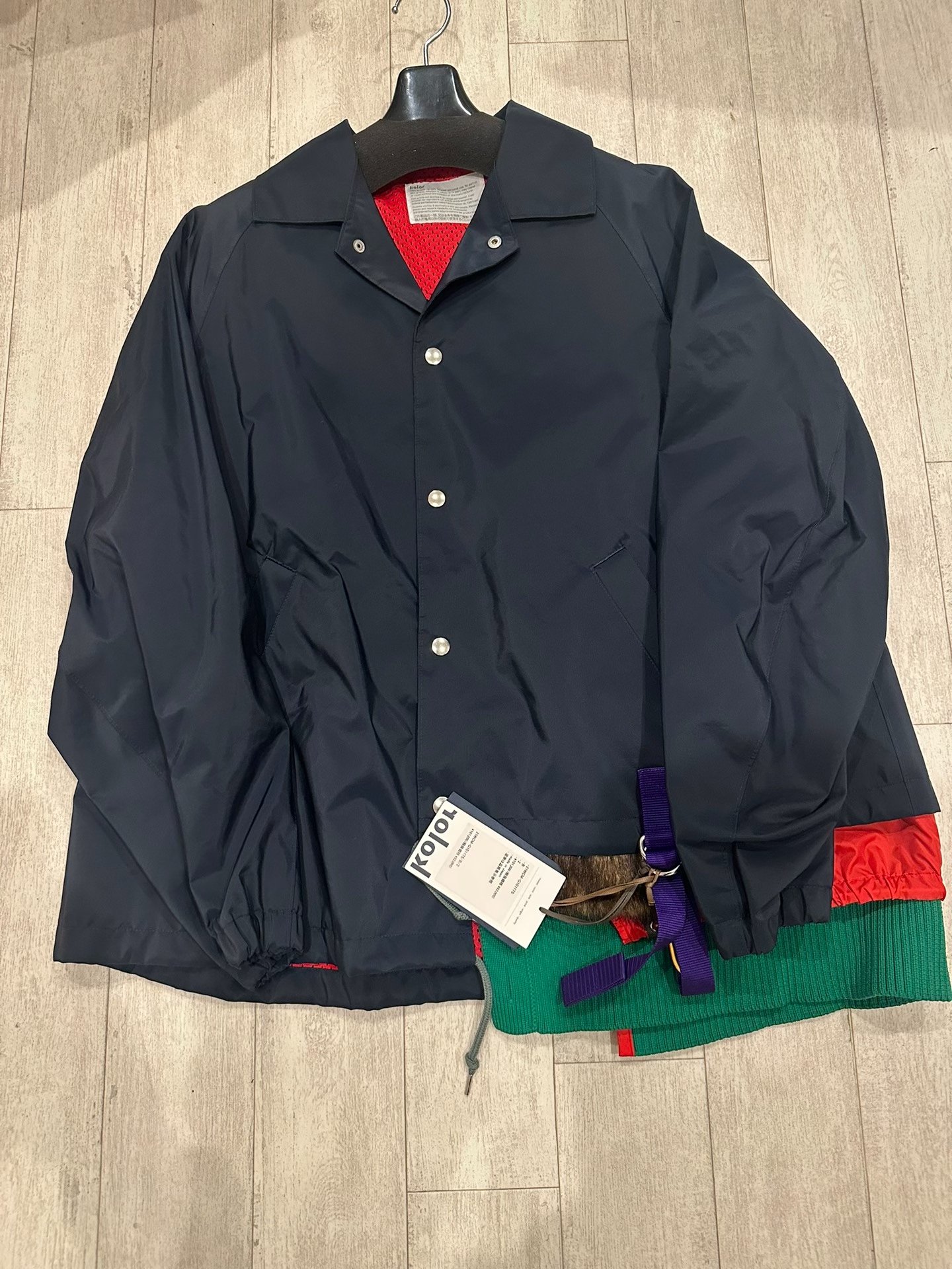 Kolor 21AW Asymmetric Panel Jacket