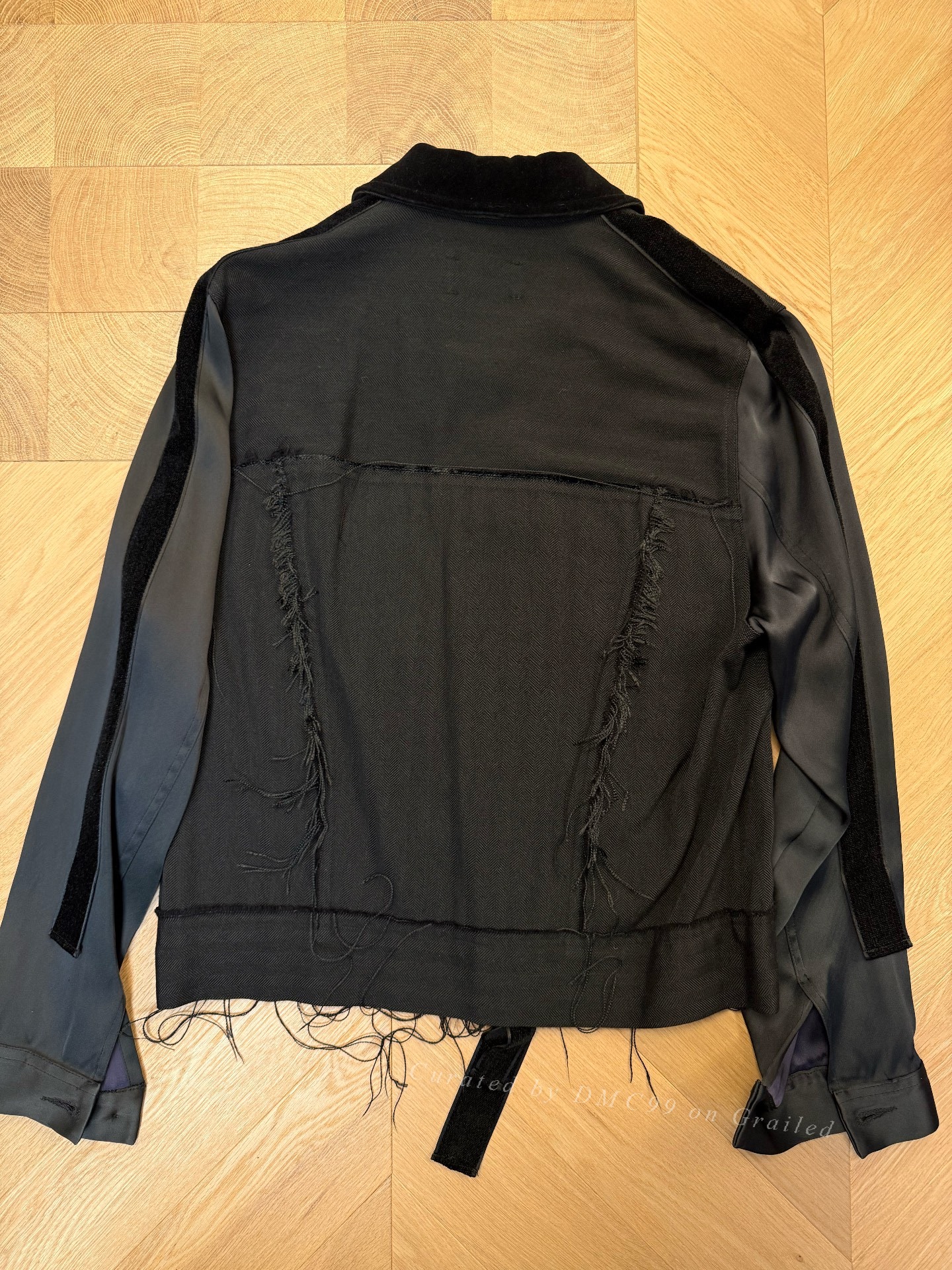 Song for the Mute Velvet Ribbon Jacket — label