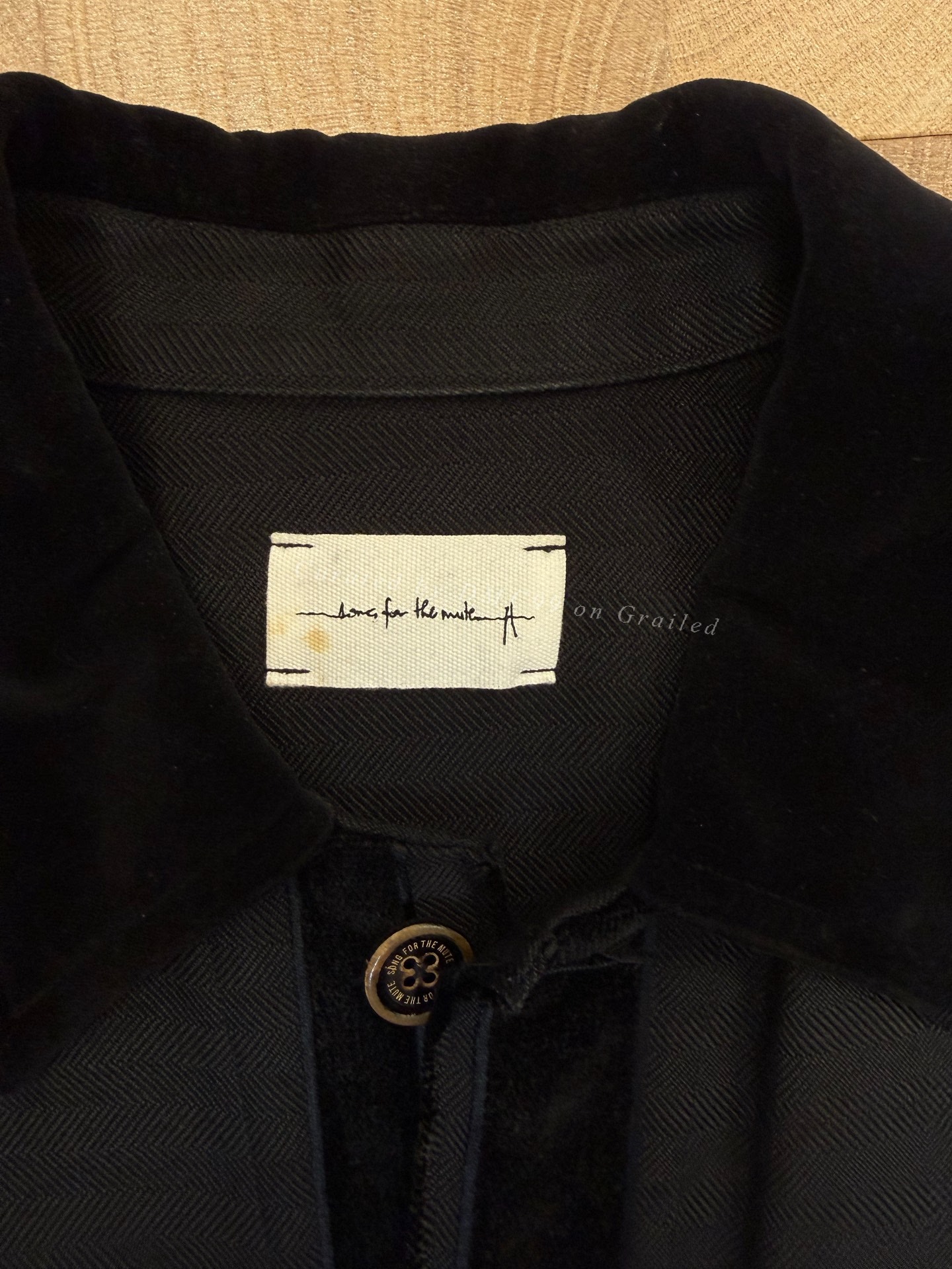 Song for the Mute Velvet Ribbon Jacket — front