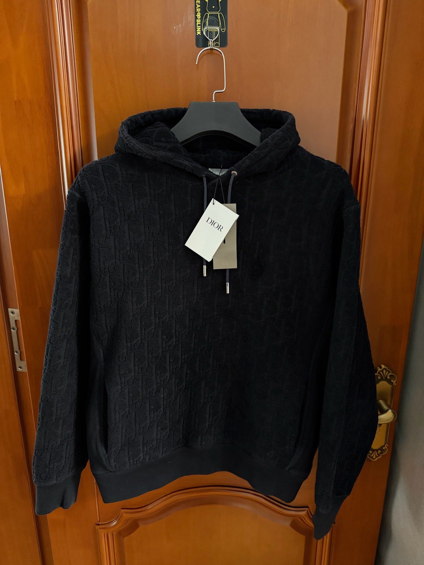 Dior Black All-Over Logo Hoodie