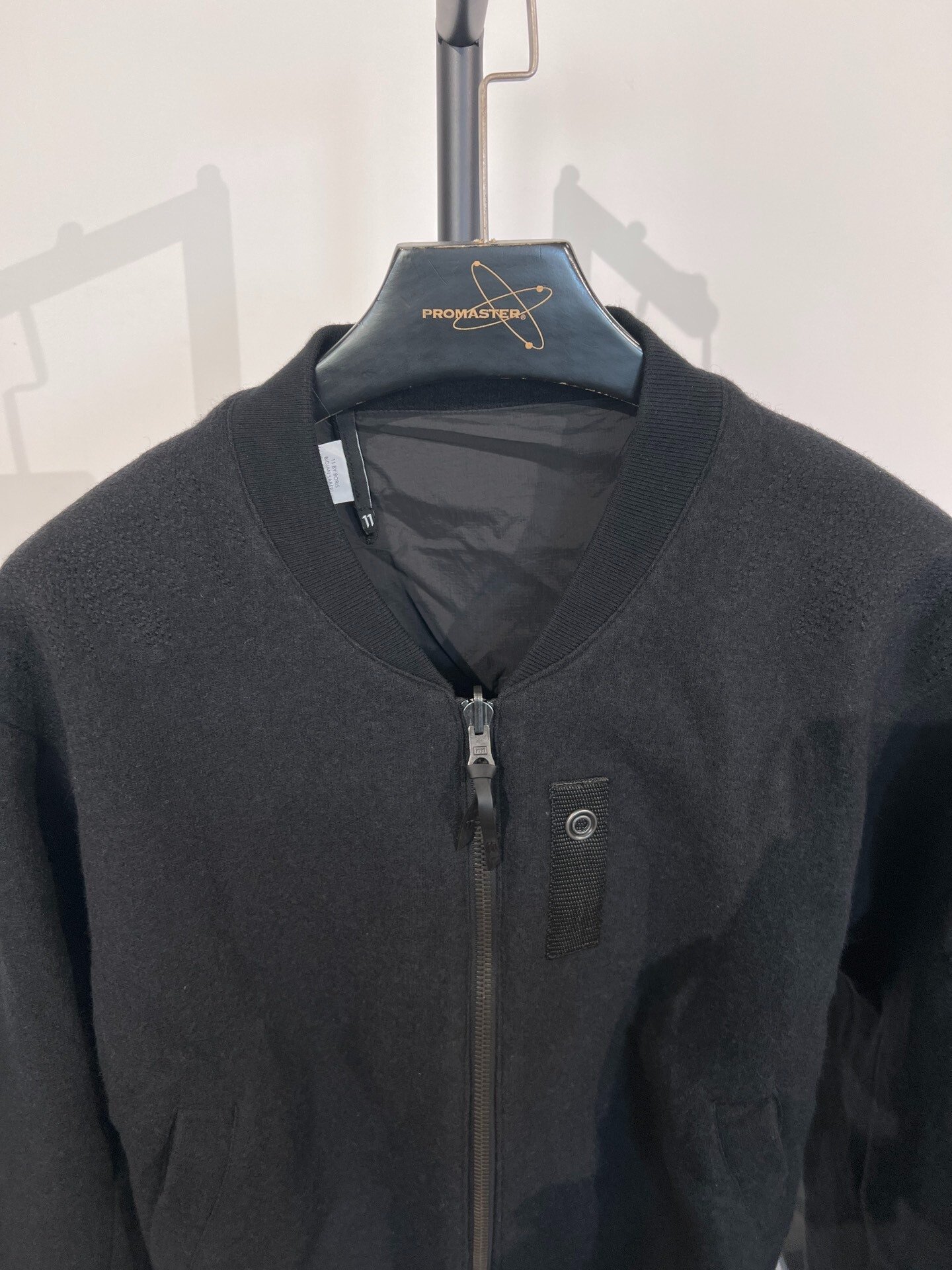 Boris Bidjan Saberi 11by BBS Ma-1 Jacket — label