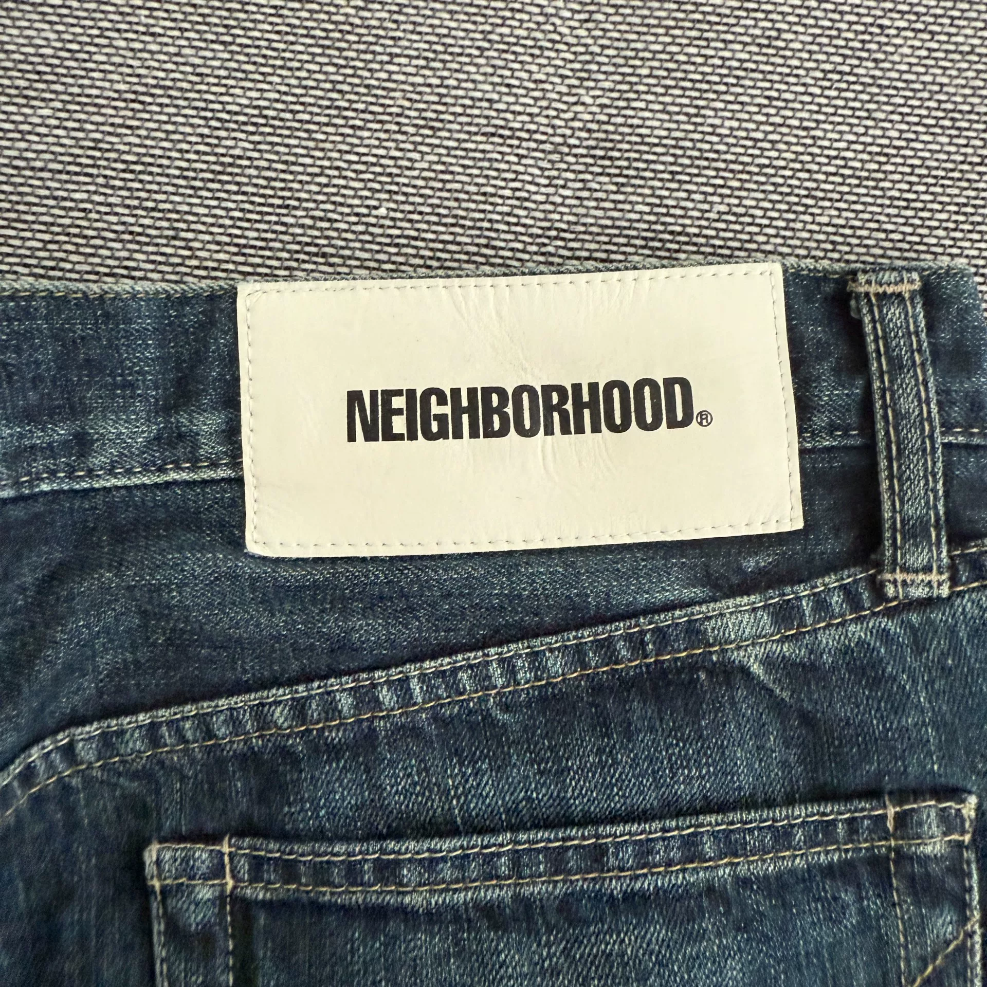 Neighborhood 24ss Basic Washed Jeans — back