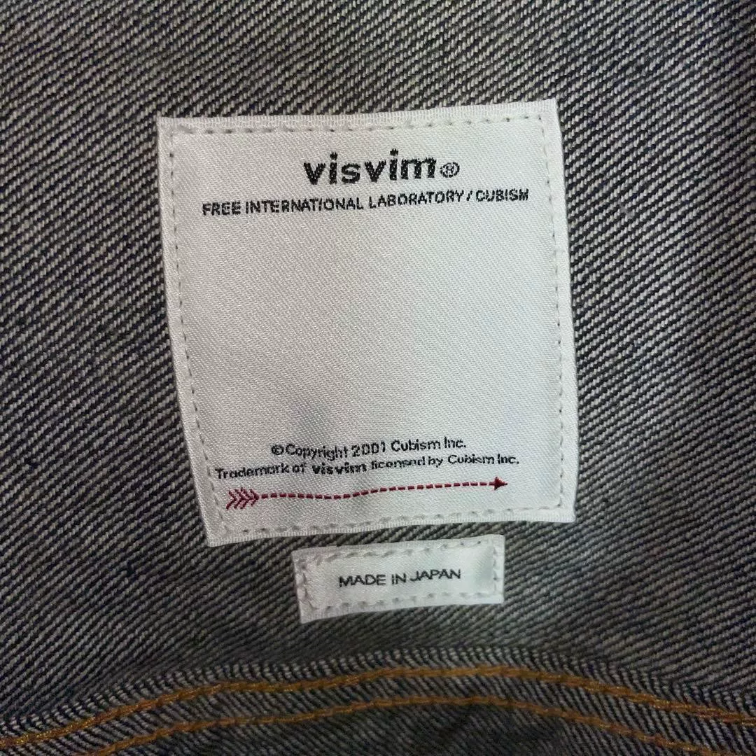 Visvim 101 JKT RAW MUD OVERDUE — label