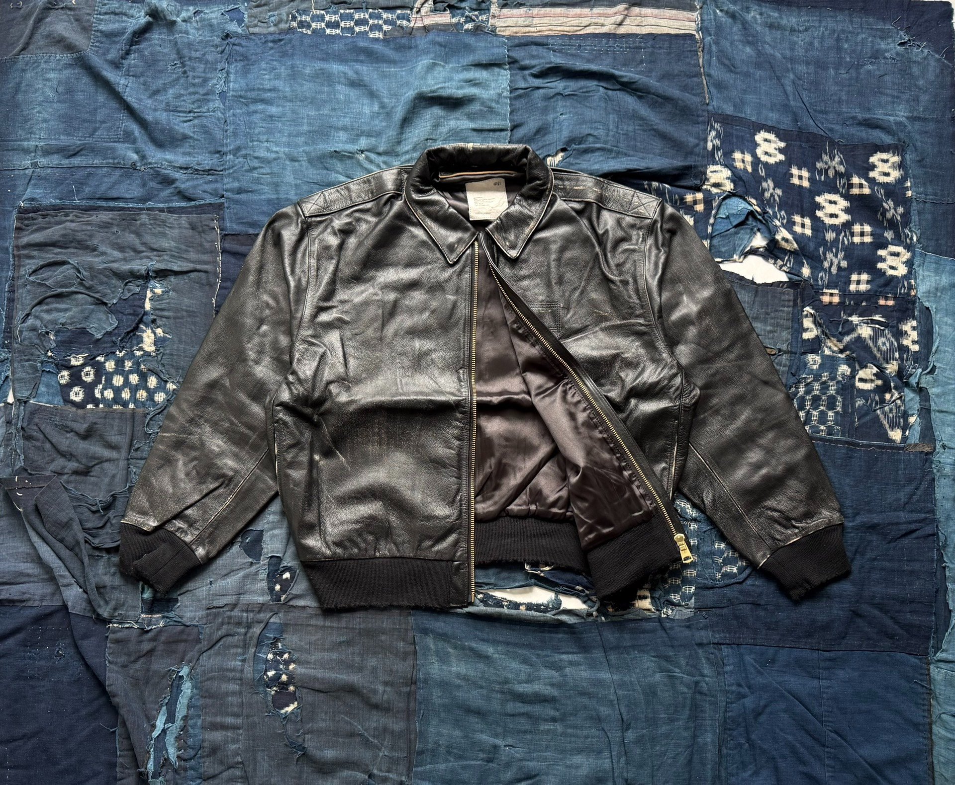 MADNESS Leather A2 Aviator Jacket — front