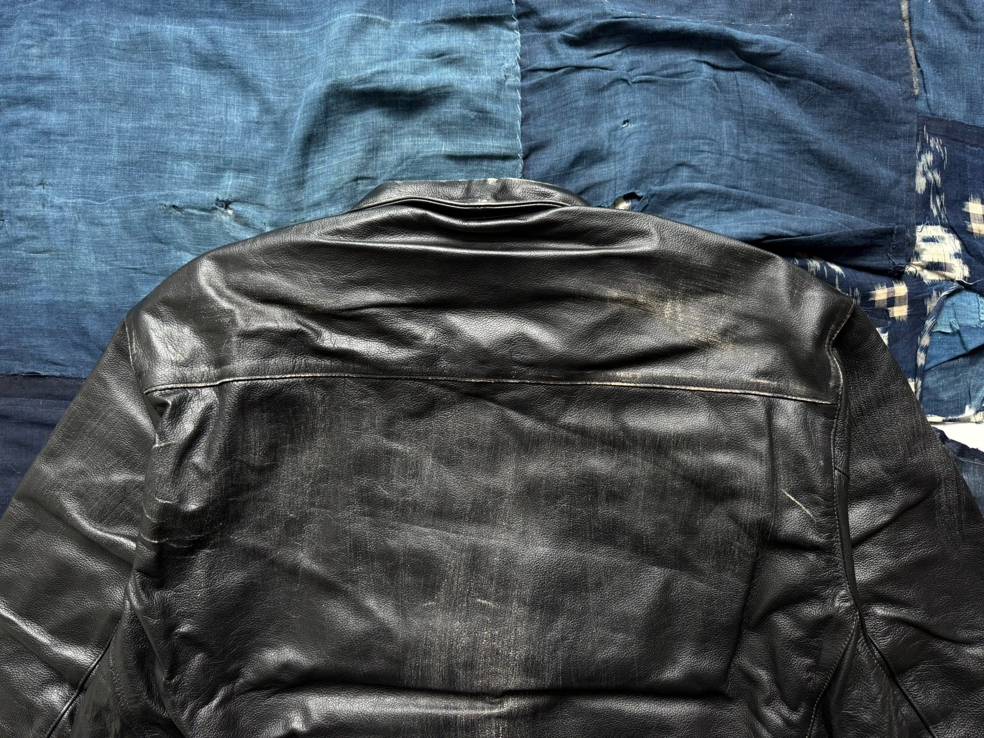 MADNESS Leather A2 Aviator Jacket — label