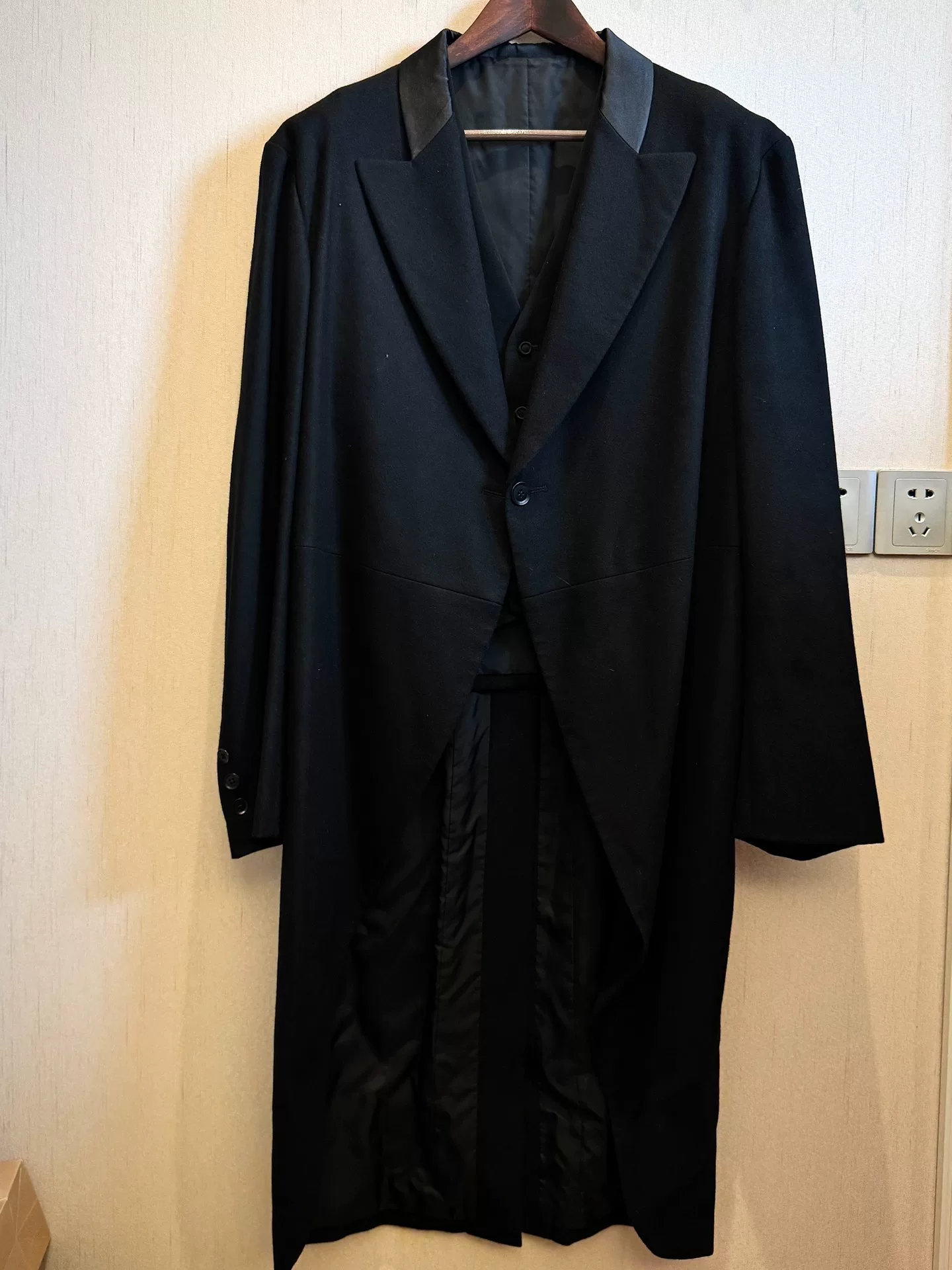 Yohji Yamamoto 99AW Satin Collar Coat