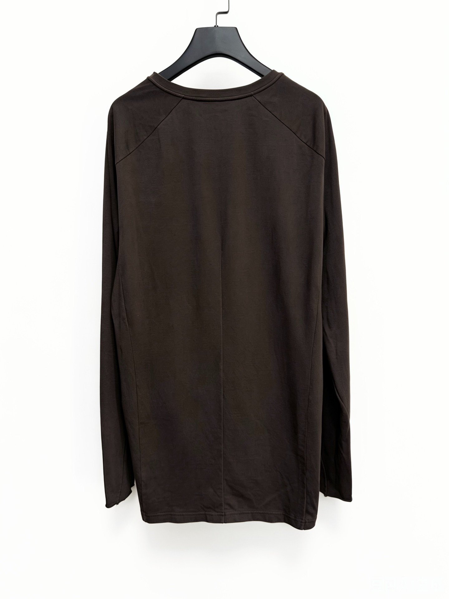 DEVOA Deconstructed Cotton Long-Sleeve Top — front