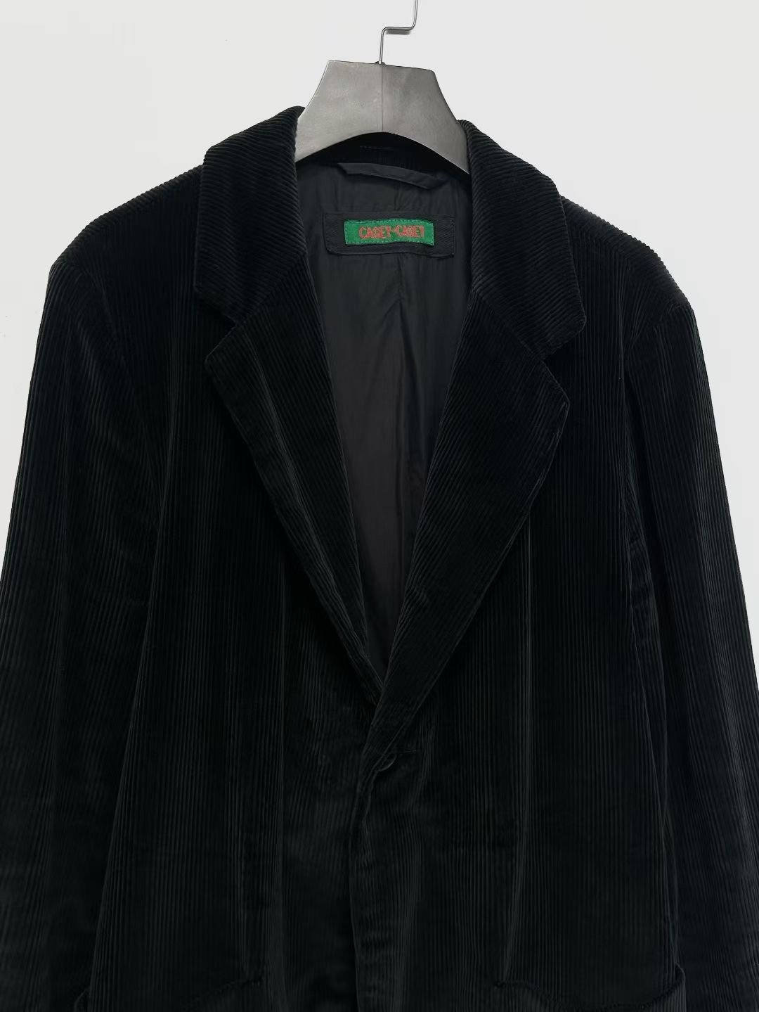 Casey Casey Black Corduroy Blazer — label